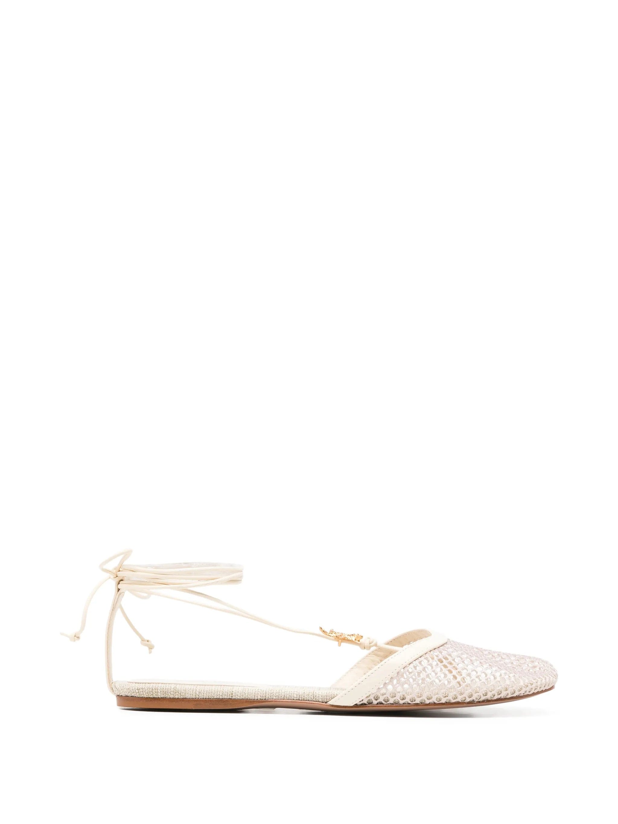 FARM Rio starfish - detail lace - up mules