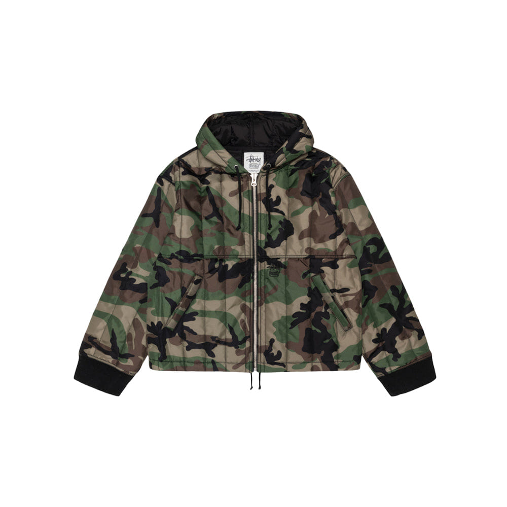 Stüssy Work Jacket Quilted Nylon - Woodland Camo
