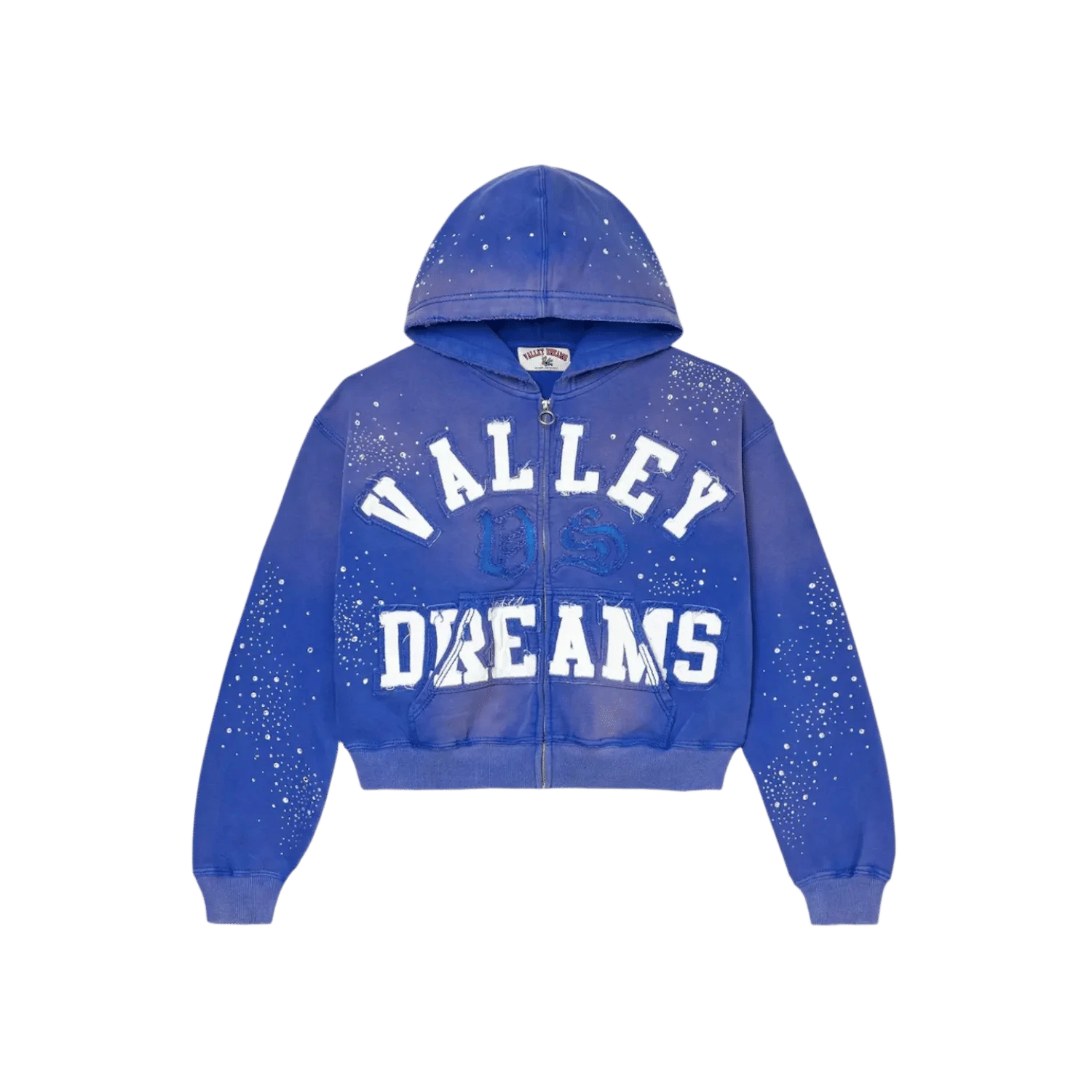 Vale Forever Classico Zip Up Hoodie Sapphire