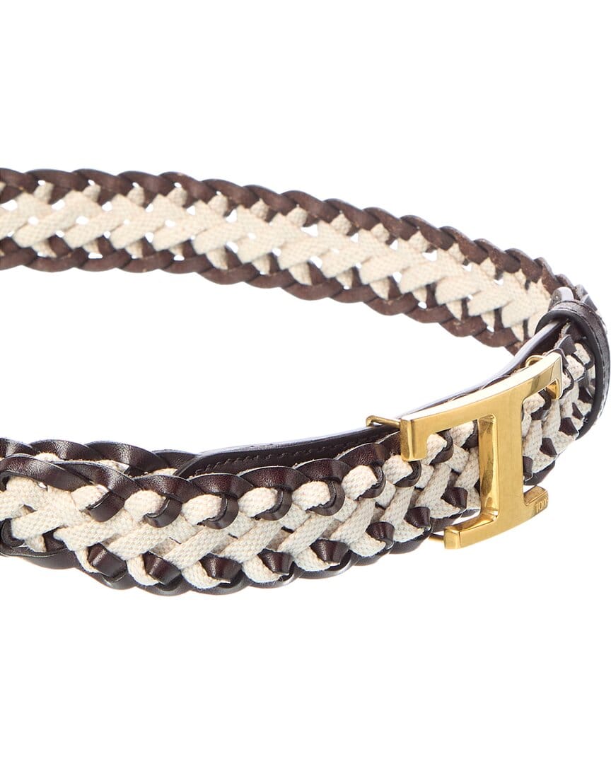 TOD’s Canvas & Leather Belt
