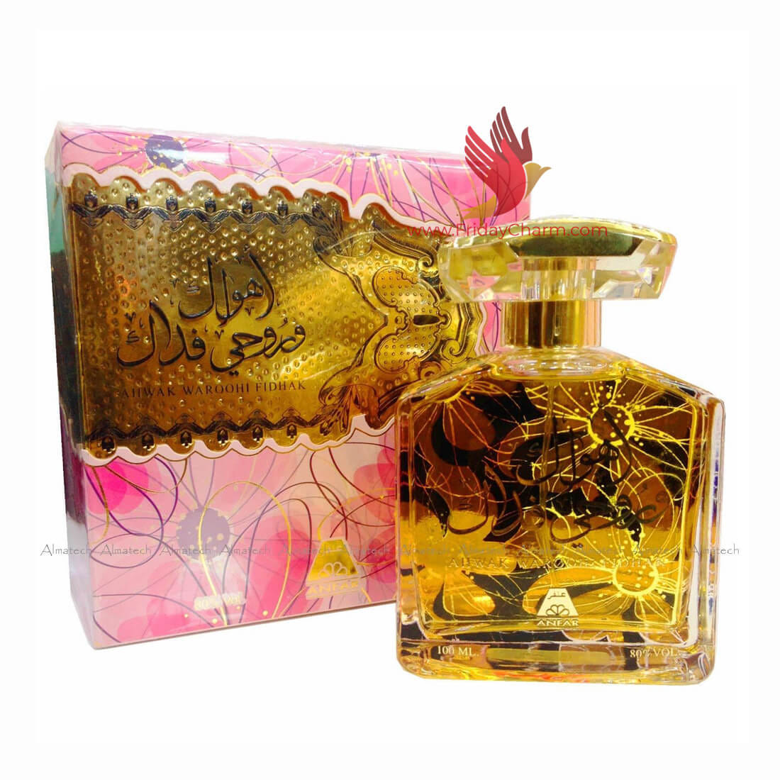 #ready2fly Anfar Ahwak Waroohl Fidha Perfume Spray - 100 ml