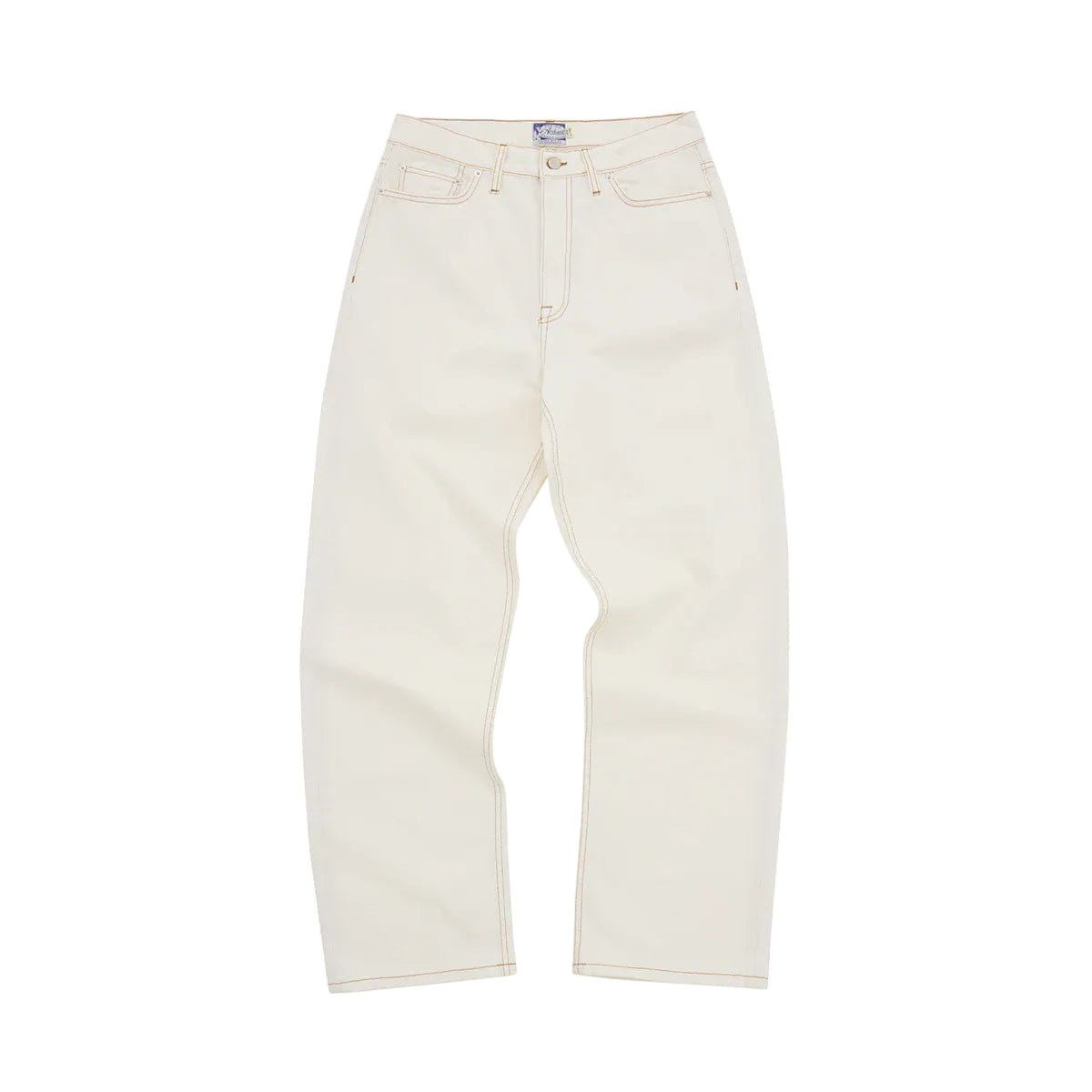 Corteiz Dual Stripe Baggy Jeans Off White