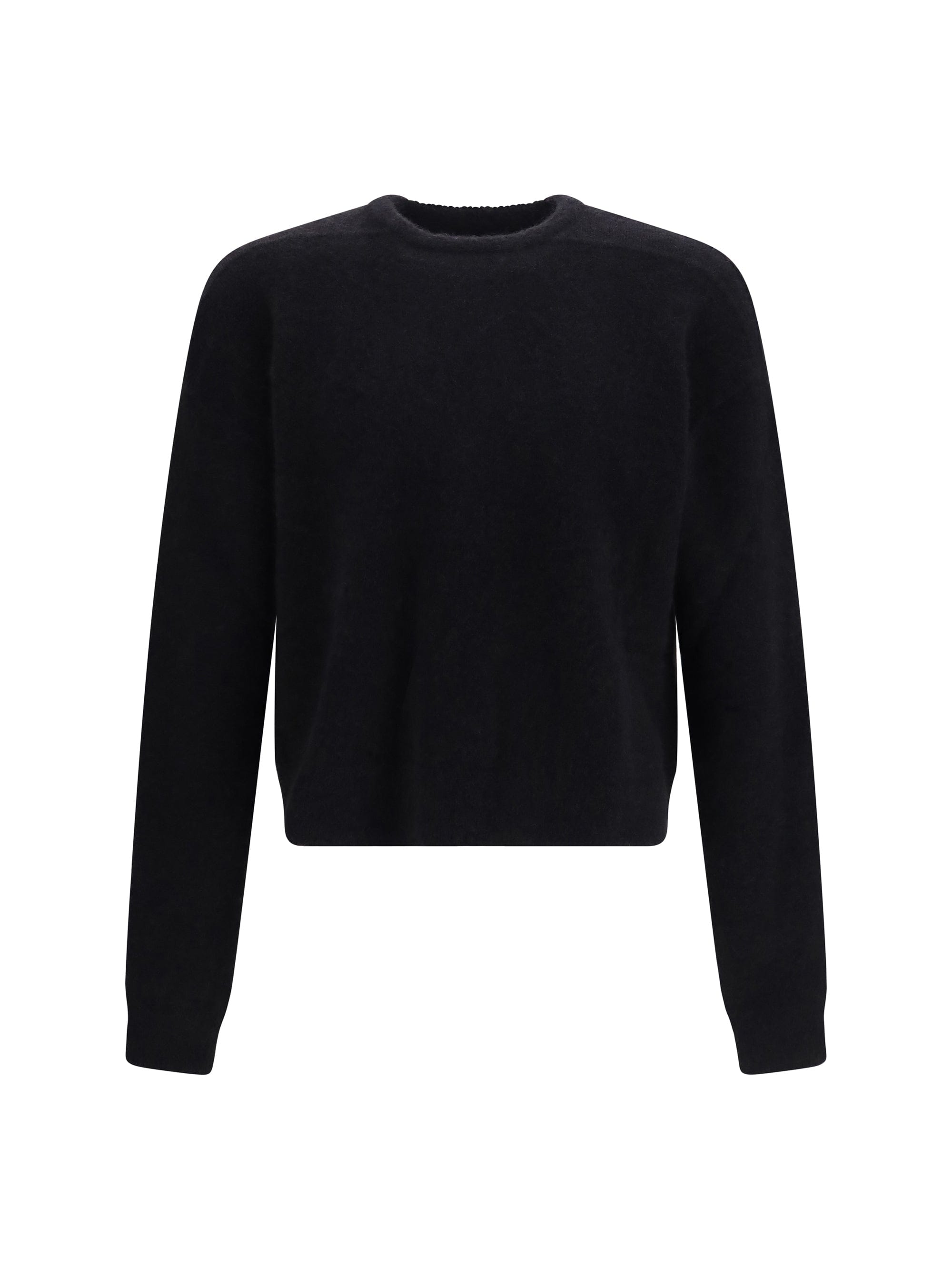 Rick Owens Crew Neck Knit Sweater — Black