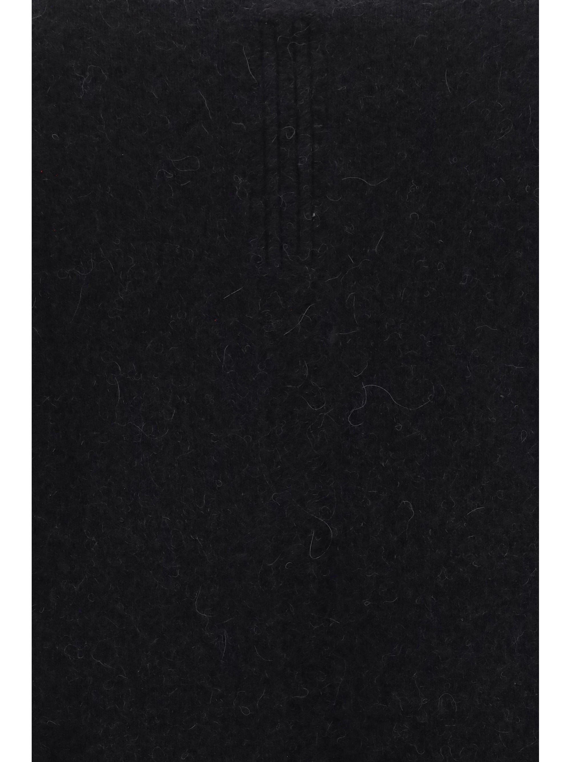 Rick Owens Crew Neck Knit Sweater — Black