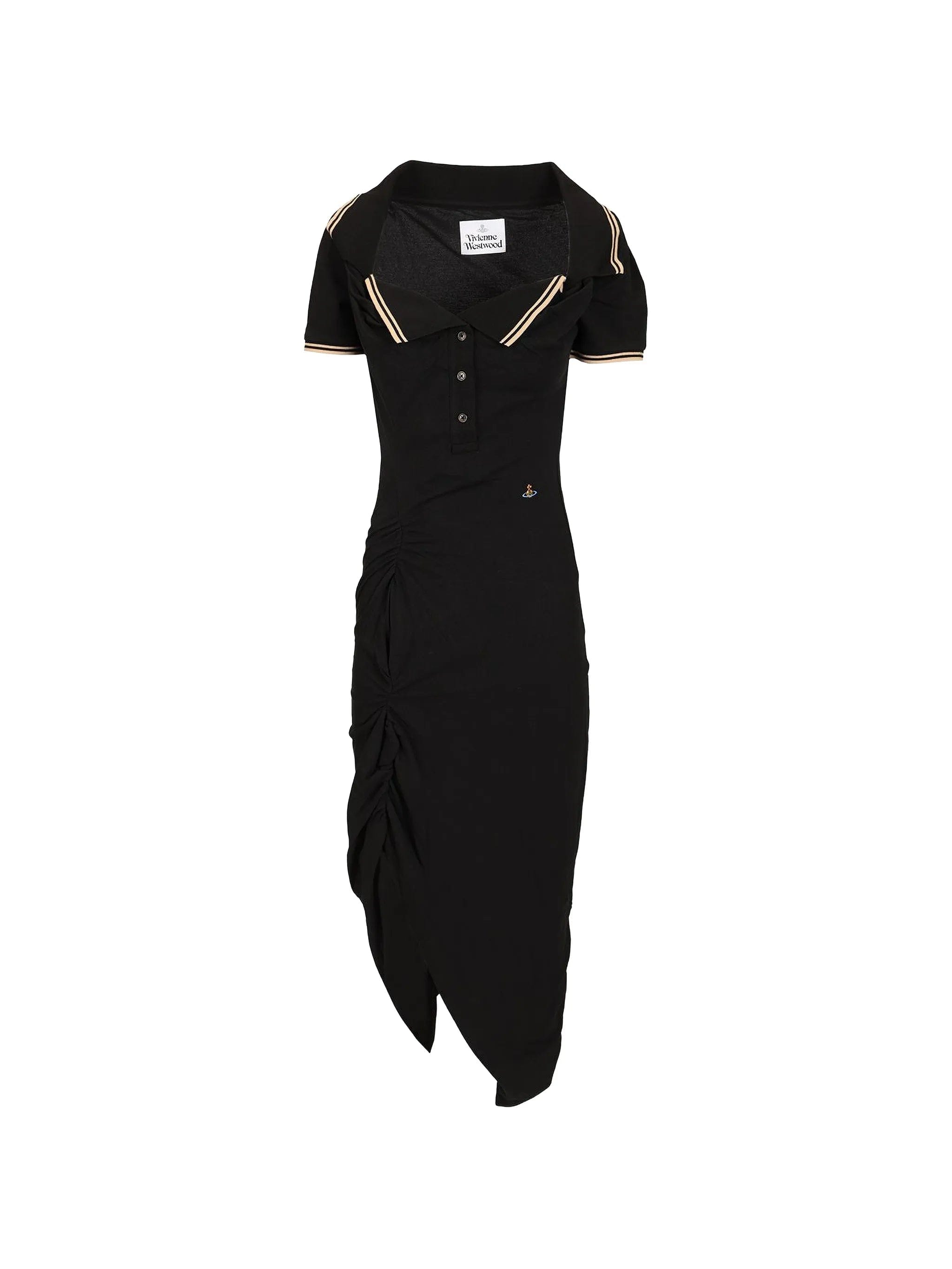 Vivienne Westwood Long Monday Pulling polo - collar midi dress