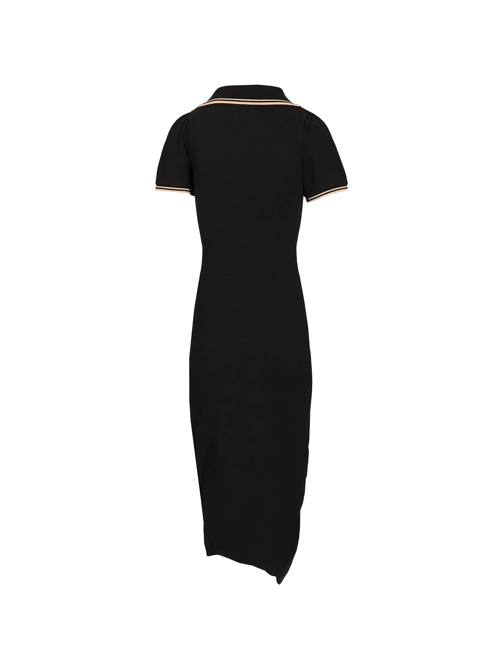 Vivienne Westwood Long Monday Pulling polo - collar midi dress