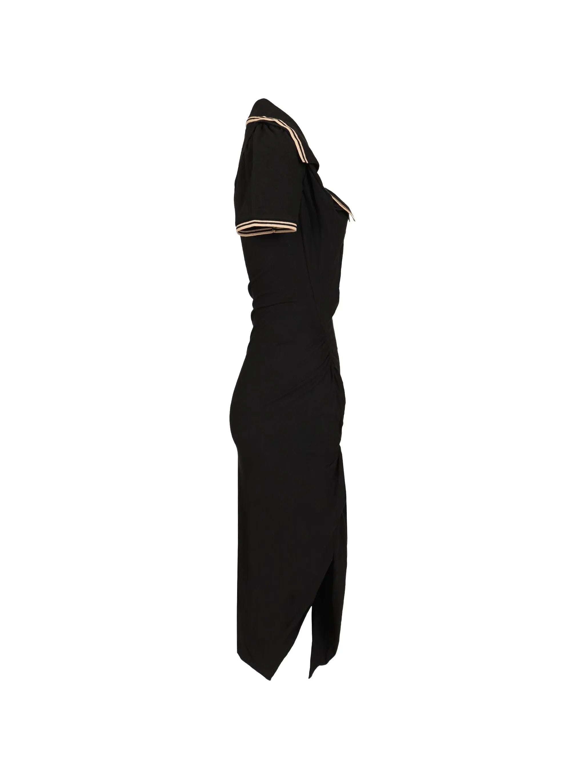 Vivienne Westwood Long Monday Pulling polo - collar midi dress