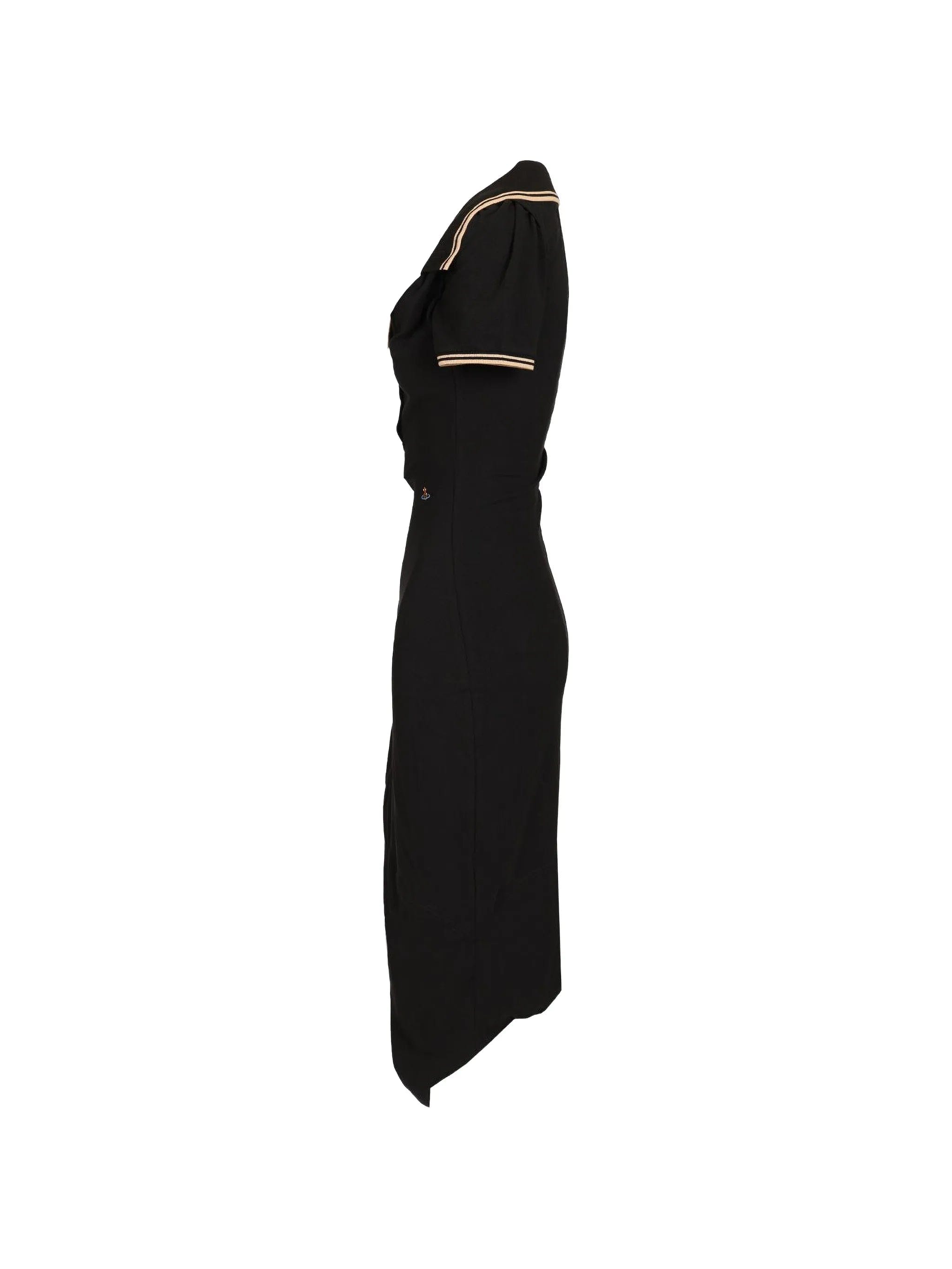 Vivienne Westwood Long Monday Pulling polo - collar midi dress