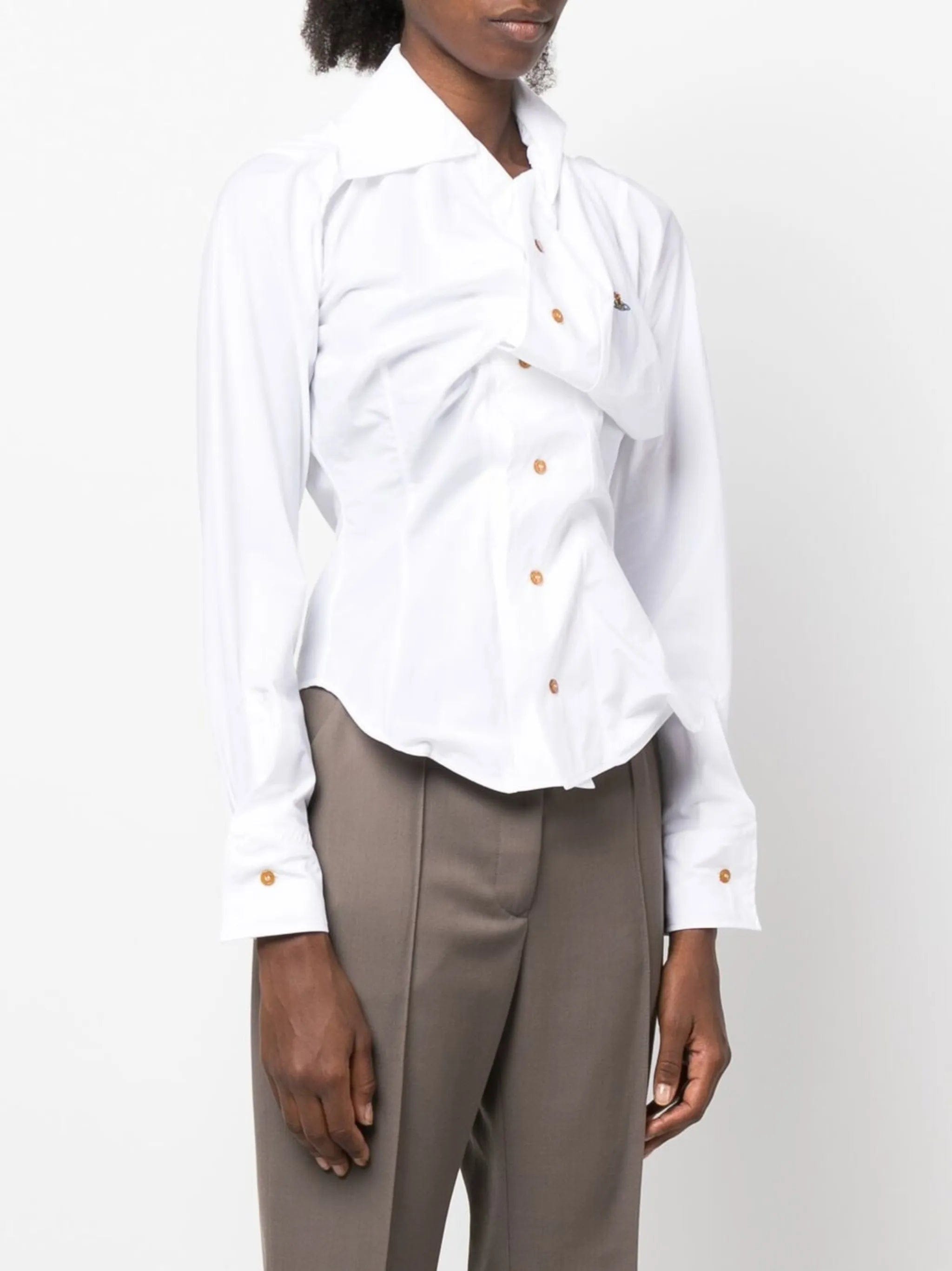 Vivienne Westwood Drunken asymmetric shirt