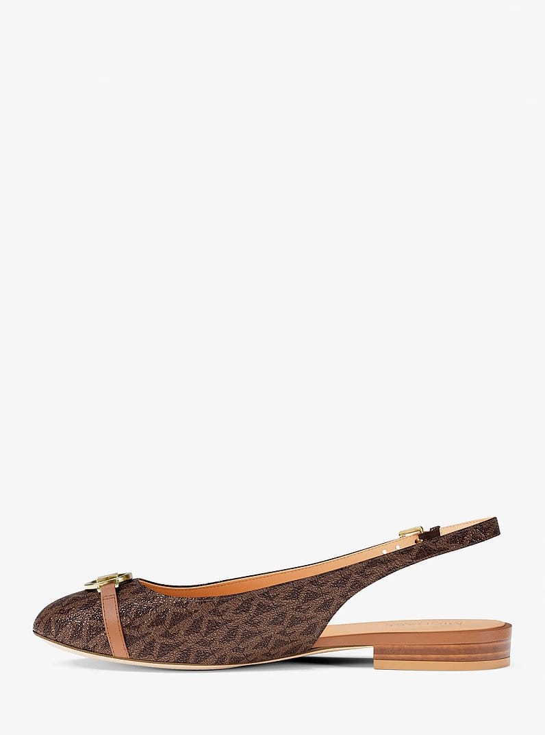 Dori Signature Logo Slingback Flat