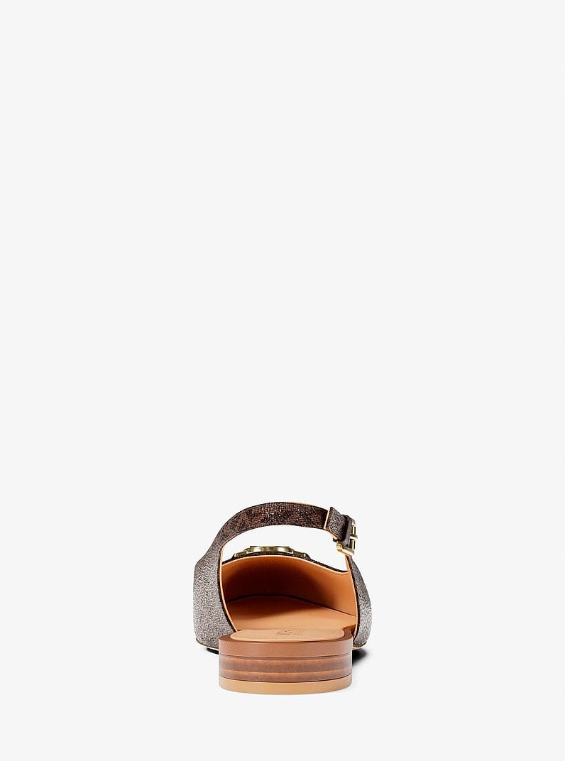 Dori Signature Logo Slingback Flat