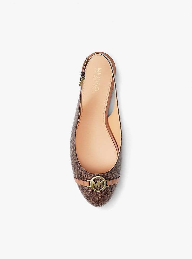 Dori Signature Logo Slingback Flat