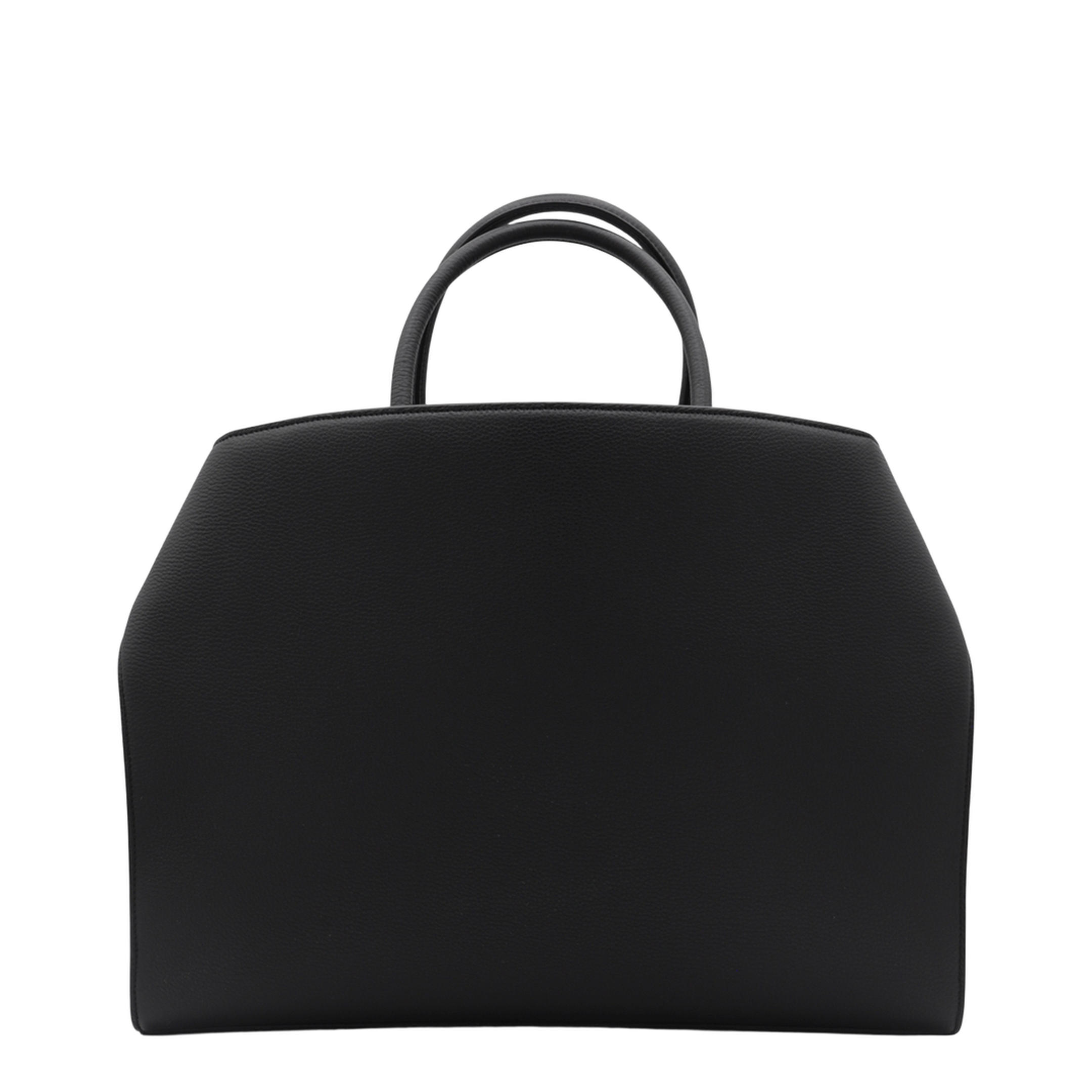 Ferragamo Hug Leather Briefcase - Black