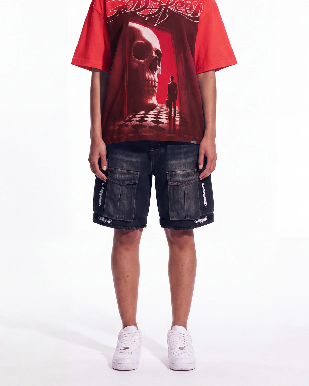 Godspeed Utility Denim Shorts Black