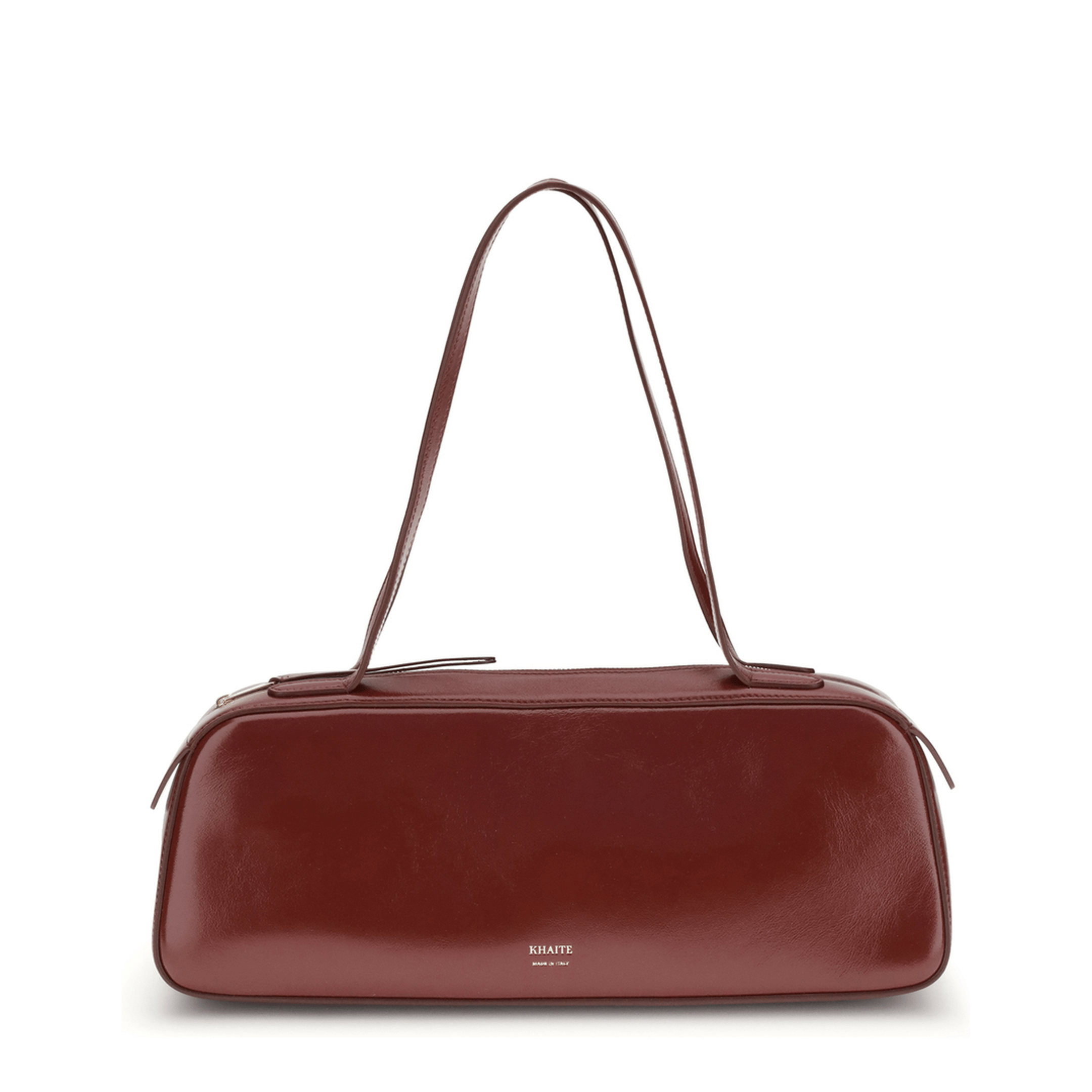 Khaite Crackle Patent Leather Shoulder Bag - Black