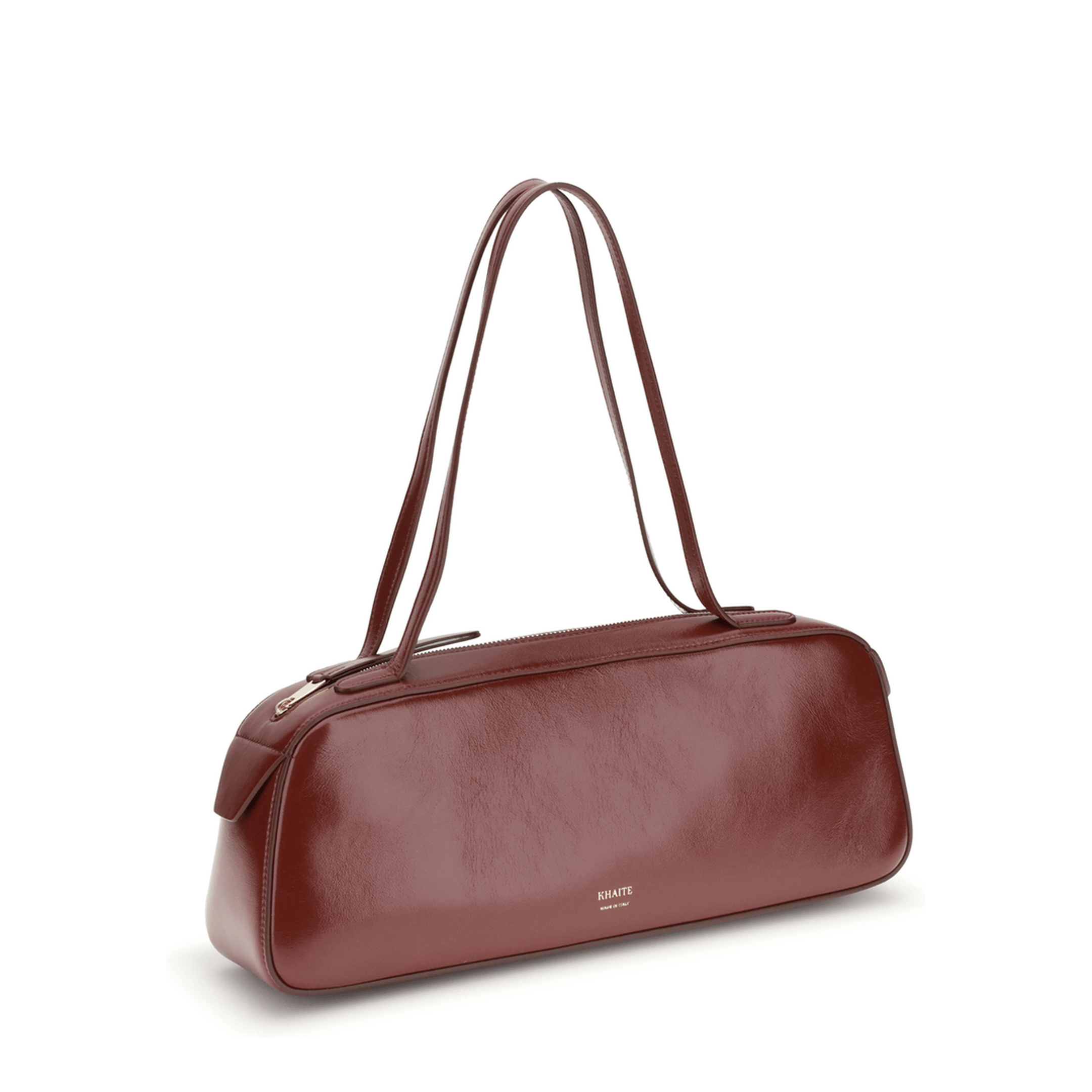 Khaite Crackle Patent Leather Shoulder Bag - Black