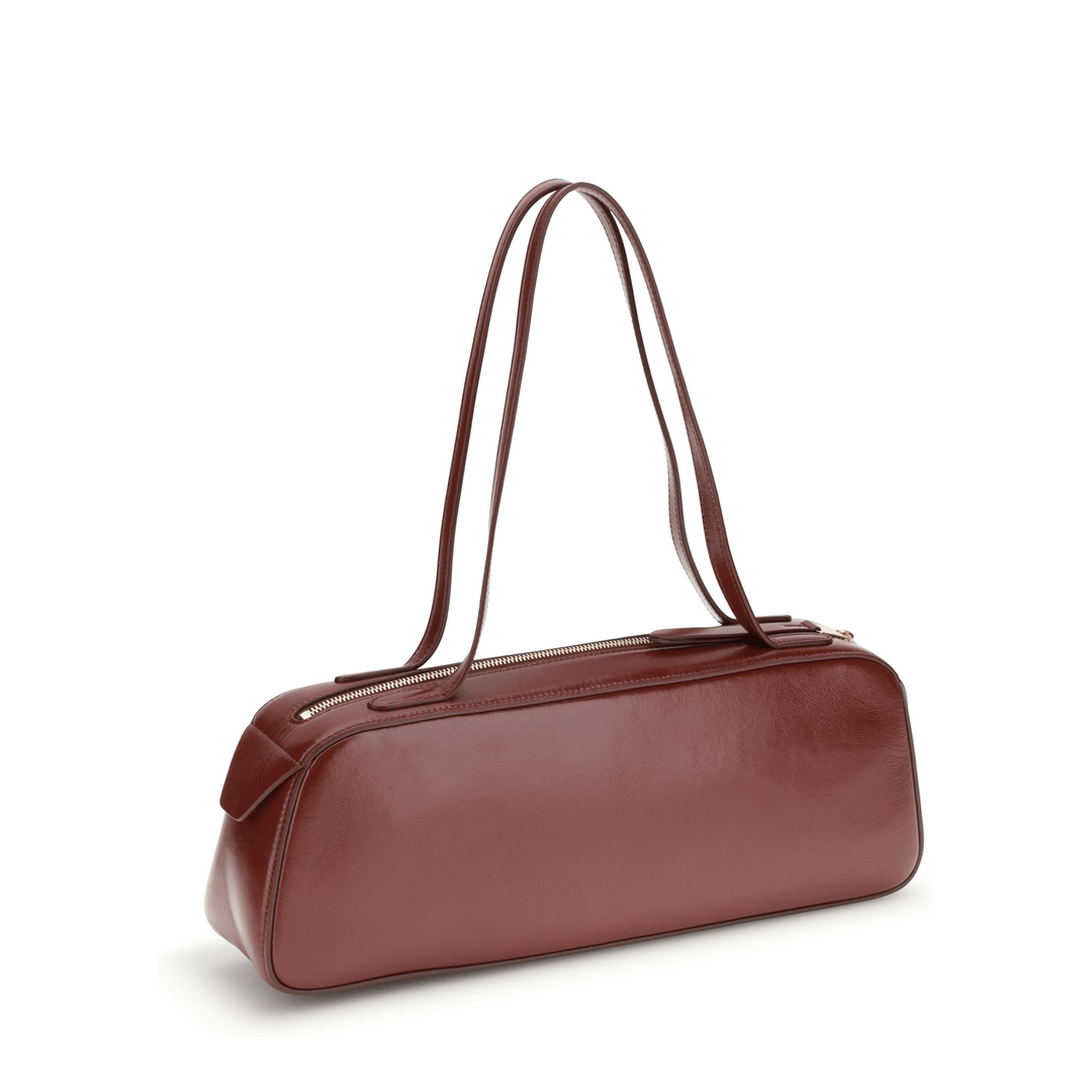 Khaite Crackle Patent Leather Shoulder Bag - Black
