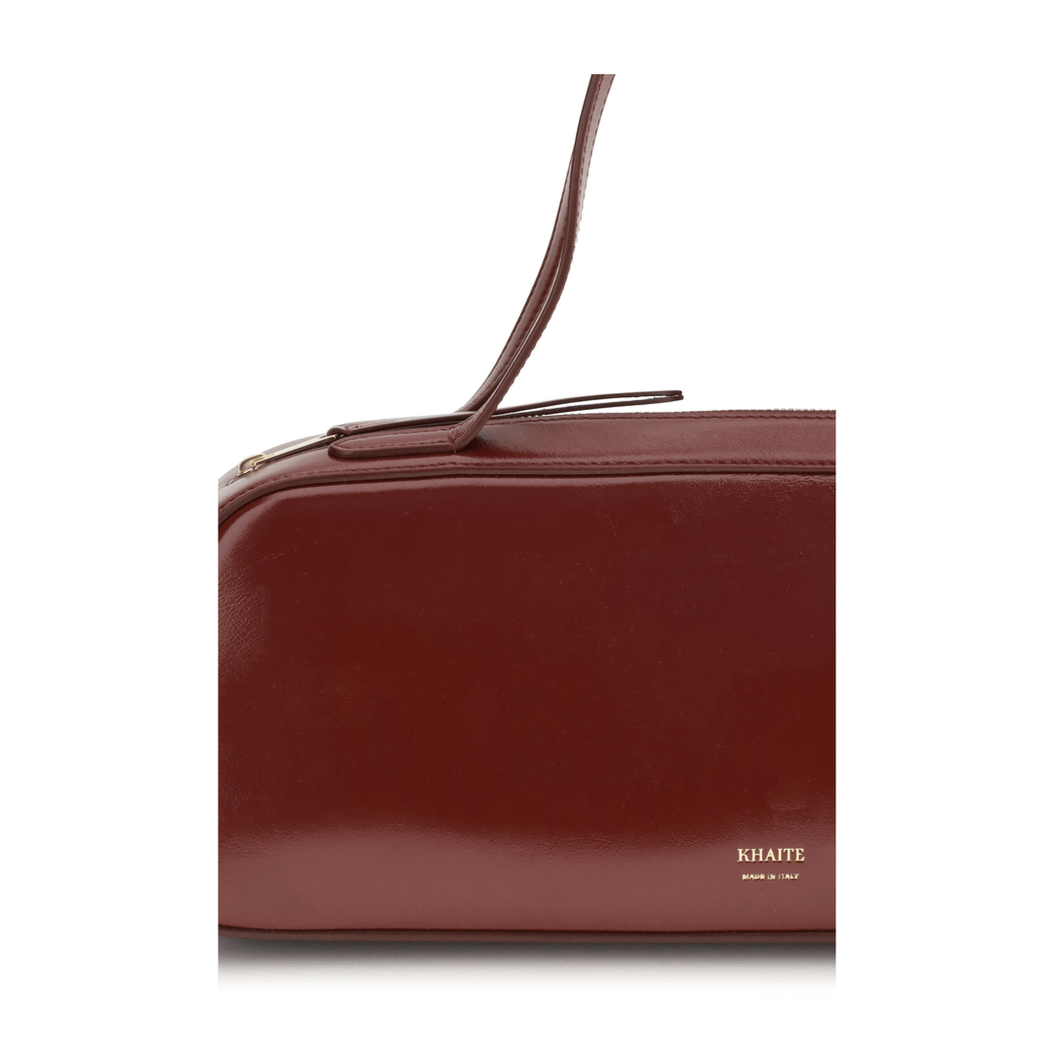 Khaite Crackle Patent Leather Shoulder Bag - Black