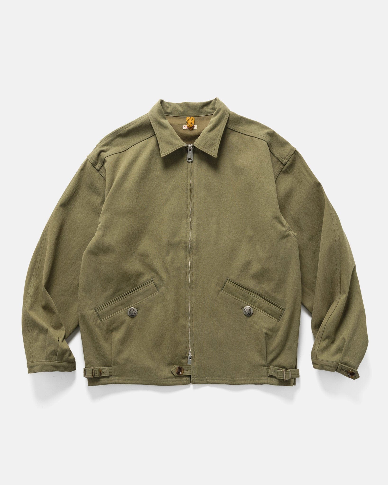 Kapital Water - Repellent Canvas ZIP - UP KAYAK PAW - PAW Blouson Khaki