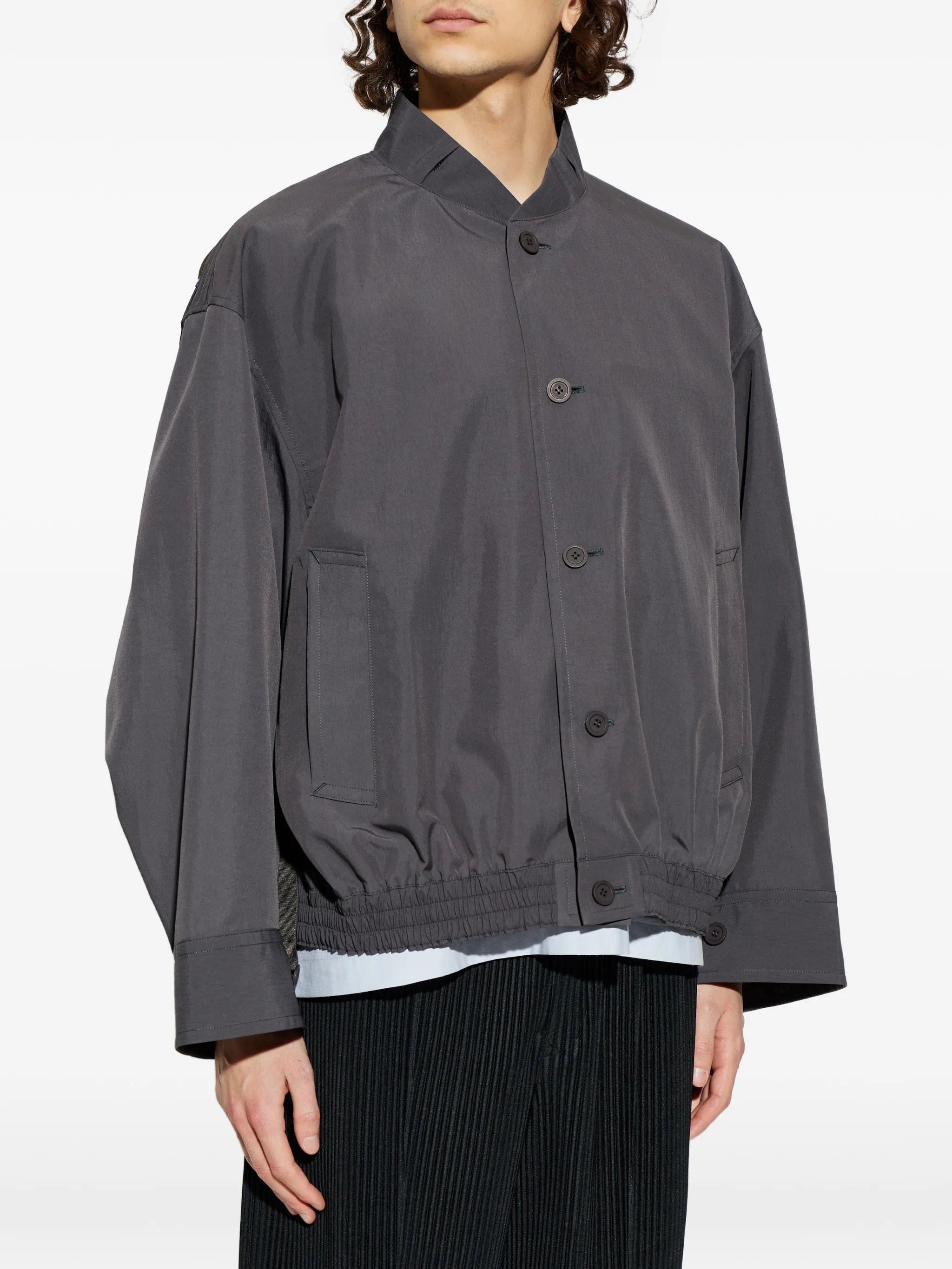 Homme Plissé Issey Miyake Carrier Carried button - front bomber jacket