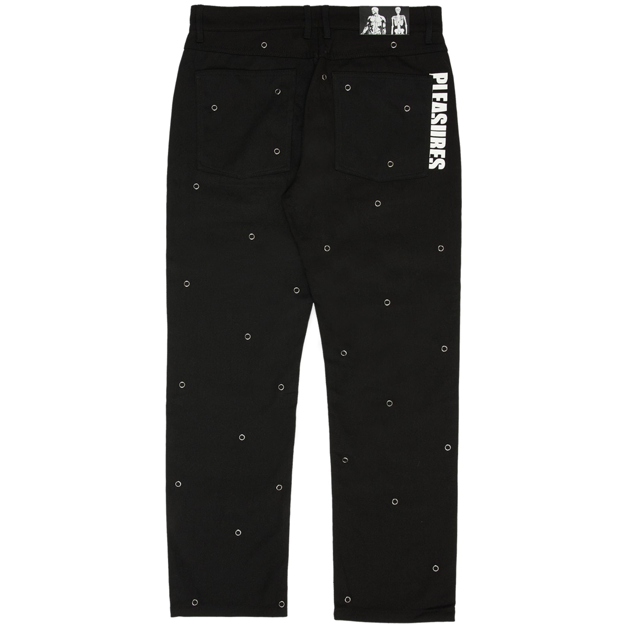 Pleasures Village Rivet Denim Pants (Black)