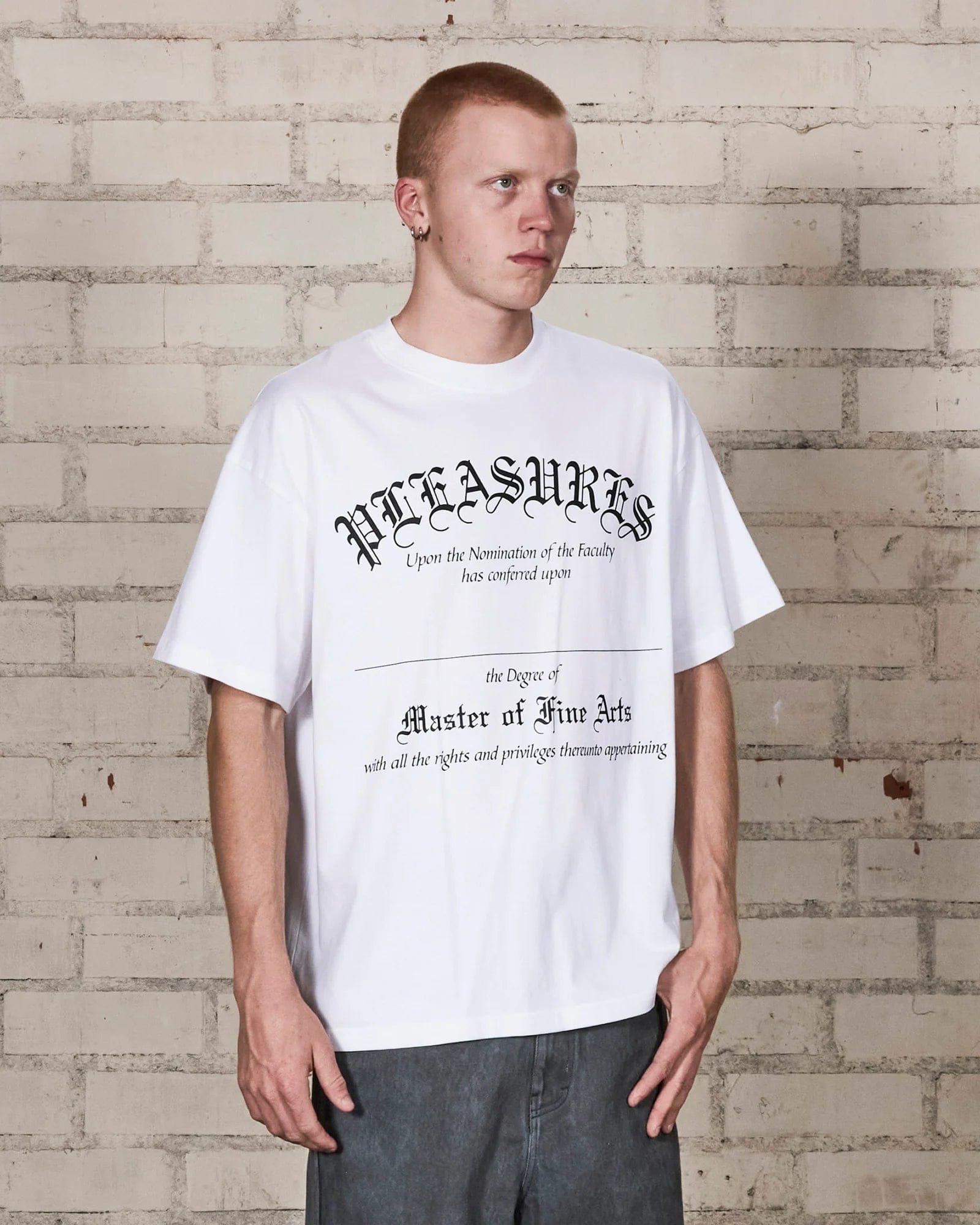 Pleasures Degree T - Shirt White