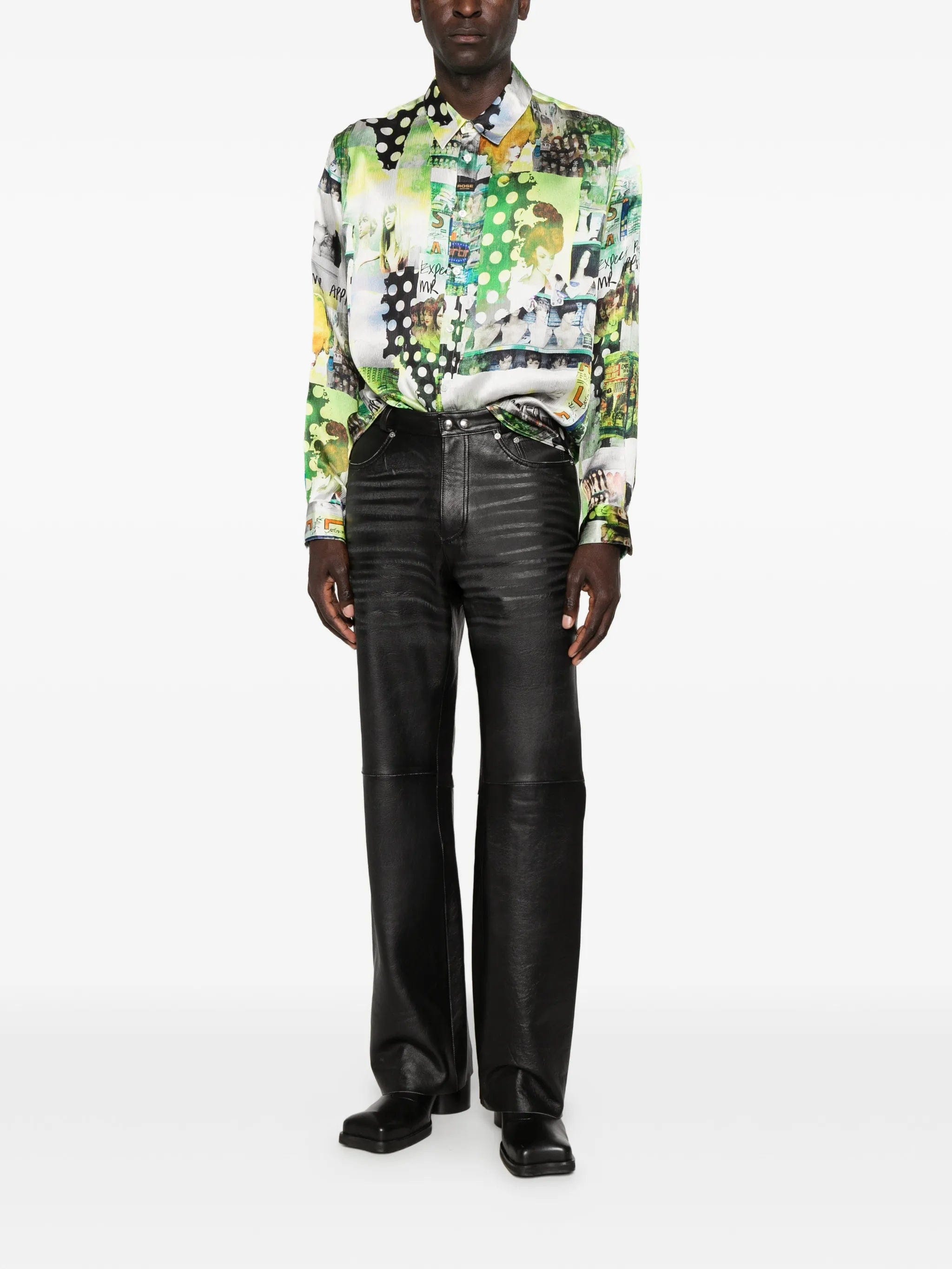Martine Rose graphic - print long - sleeve shirt