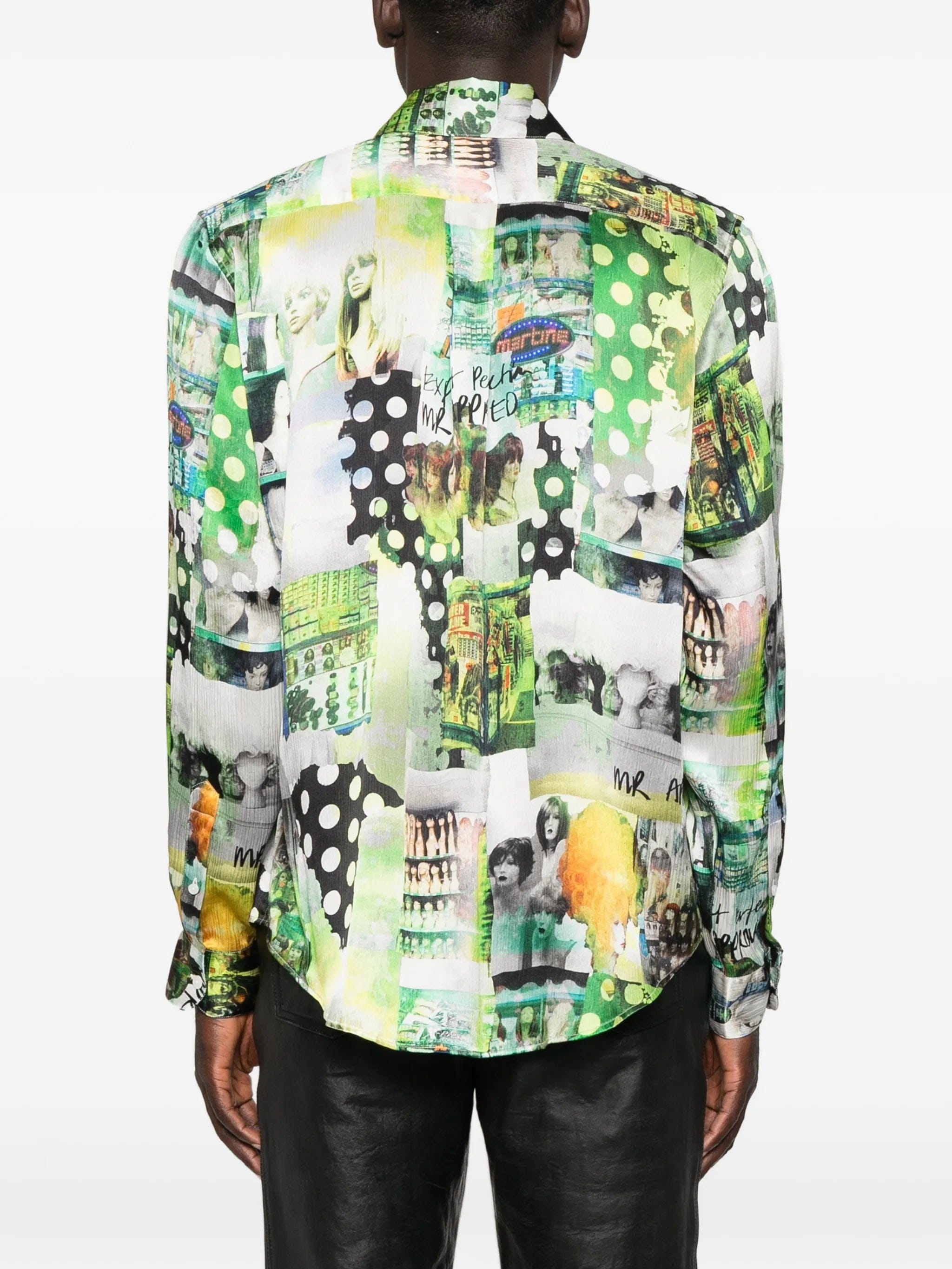 Martine Rose graphic - print long - sleeve shirt