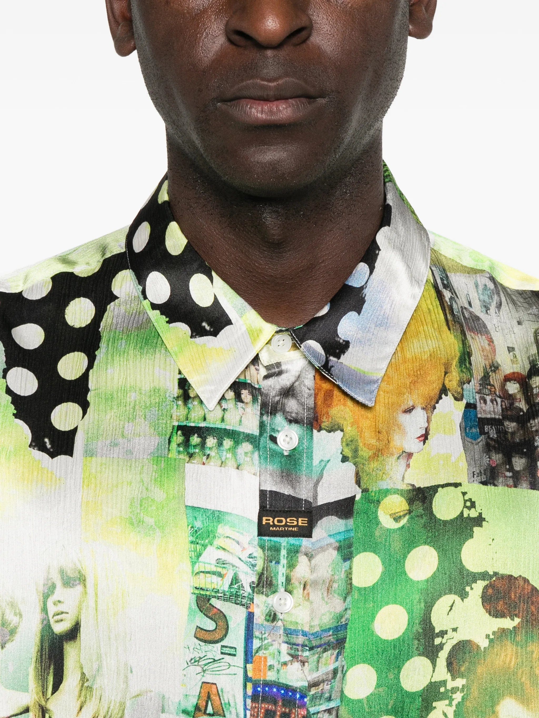 Martine Rose graphic - print long - sleeve shirt