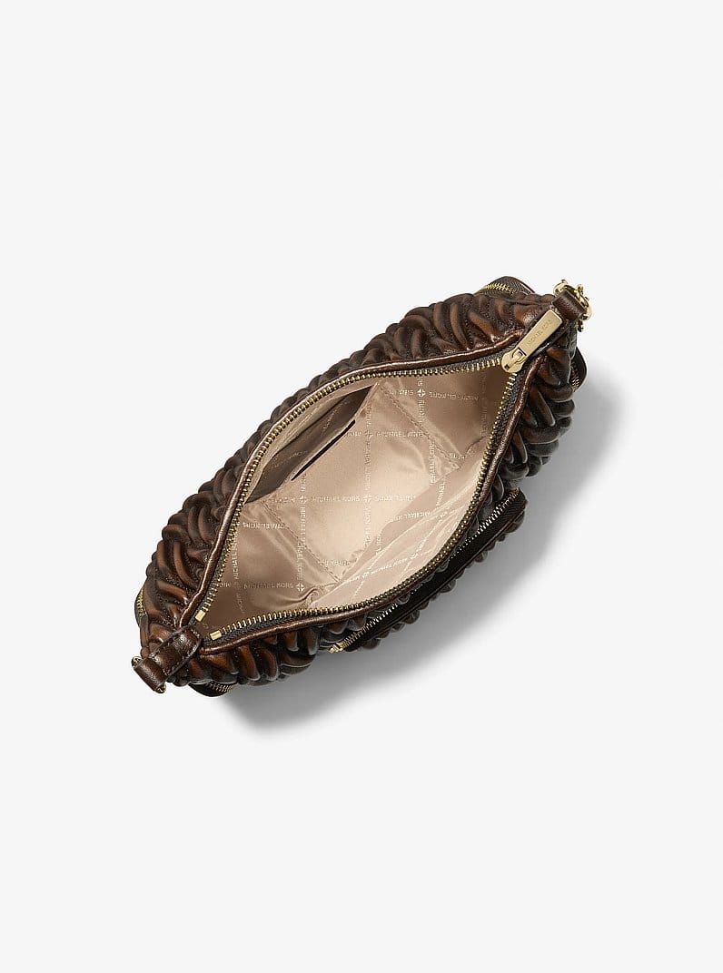 Merritt Small Matelassé Burnished Convertible Shoulder Bag