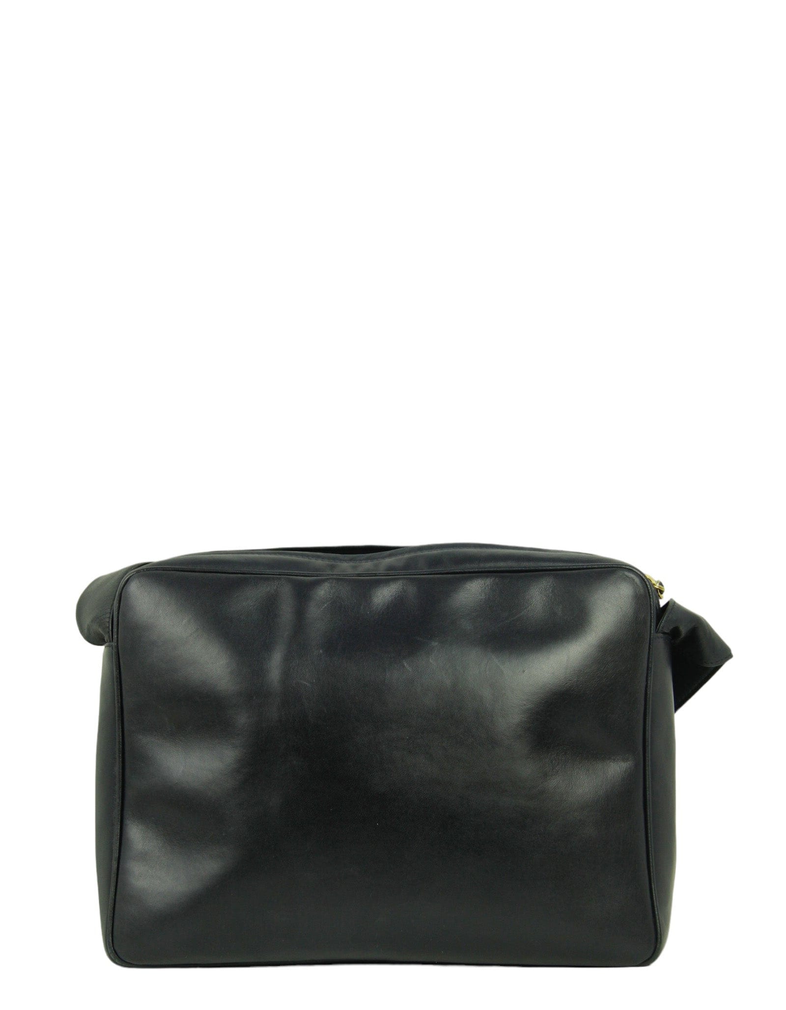 ASC Resale Chanel Vintage Navy Leather CC Embossed Bag