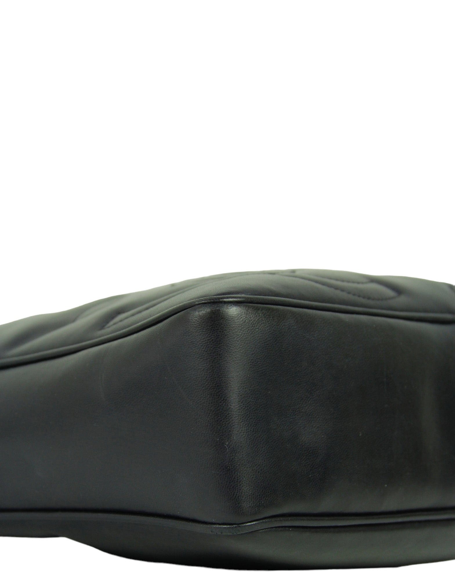 ASC Resale Chanel Vintage Navy Leather CC Embossed Bag