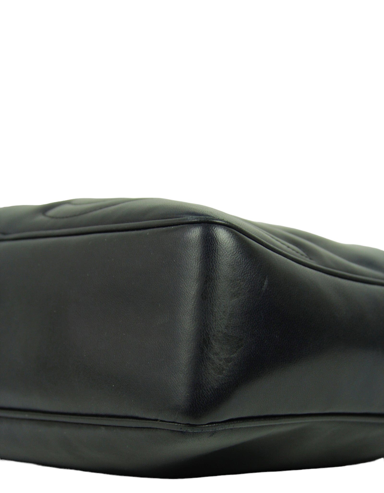 ASC Resale Chanel Vintage Navy Leather CC Embossed Bag