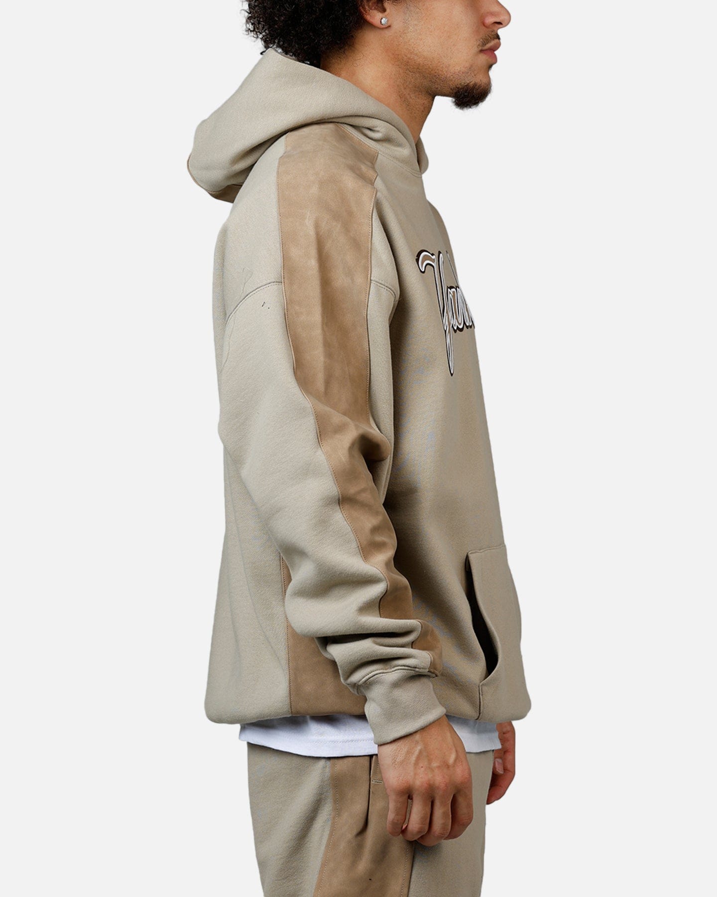 PRO Standard New York Yankees Panel Hoodie Tan