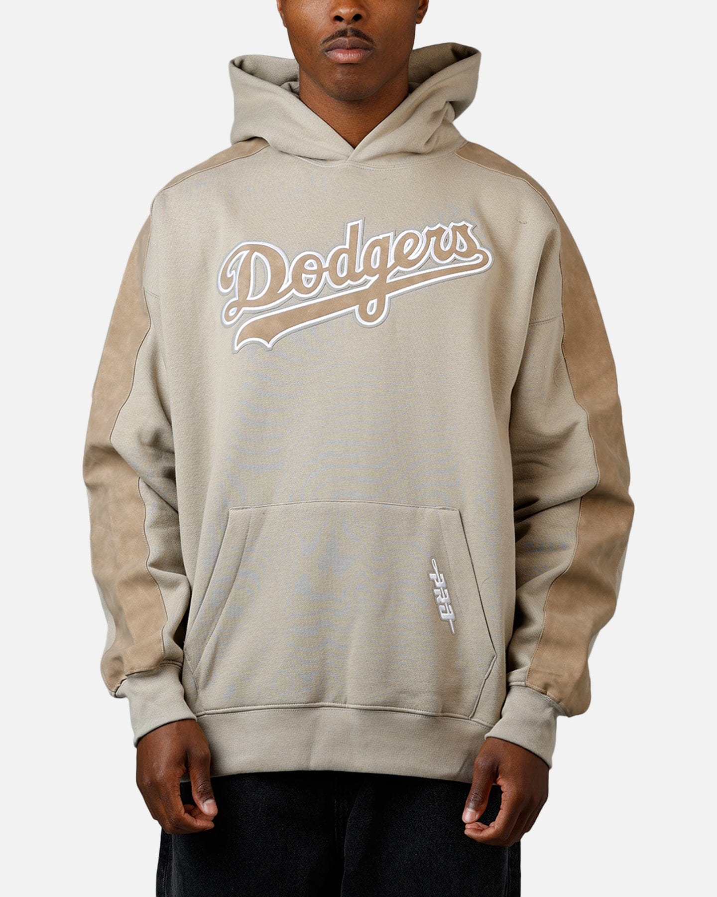 PRO Standard Los Angeles Dodgers Panel Hoodie Tan
