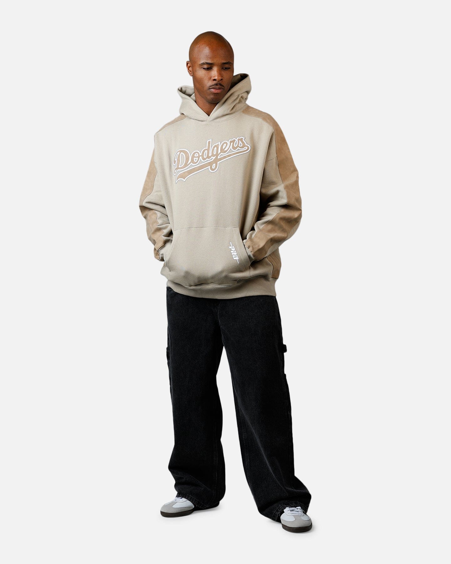 PRO Standard Los Angeles Dodgers Panel Hoodie Tan