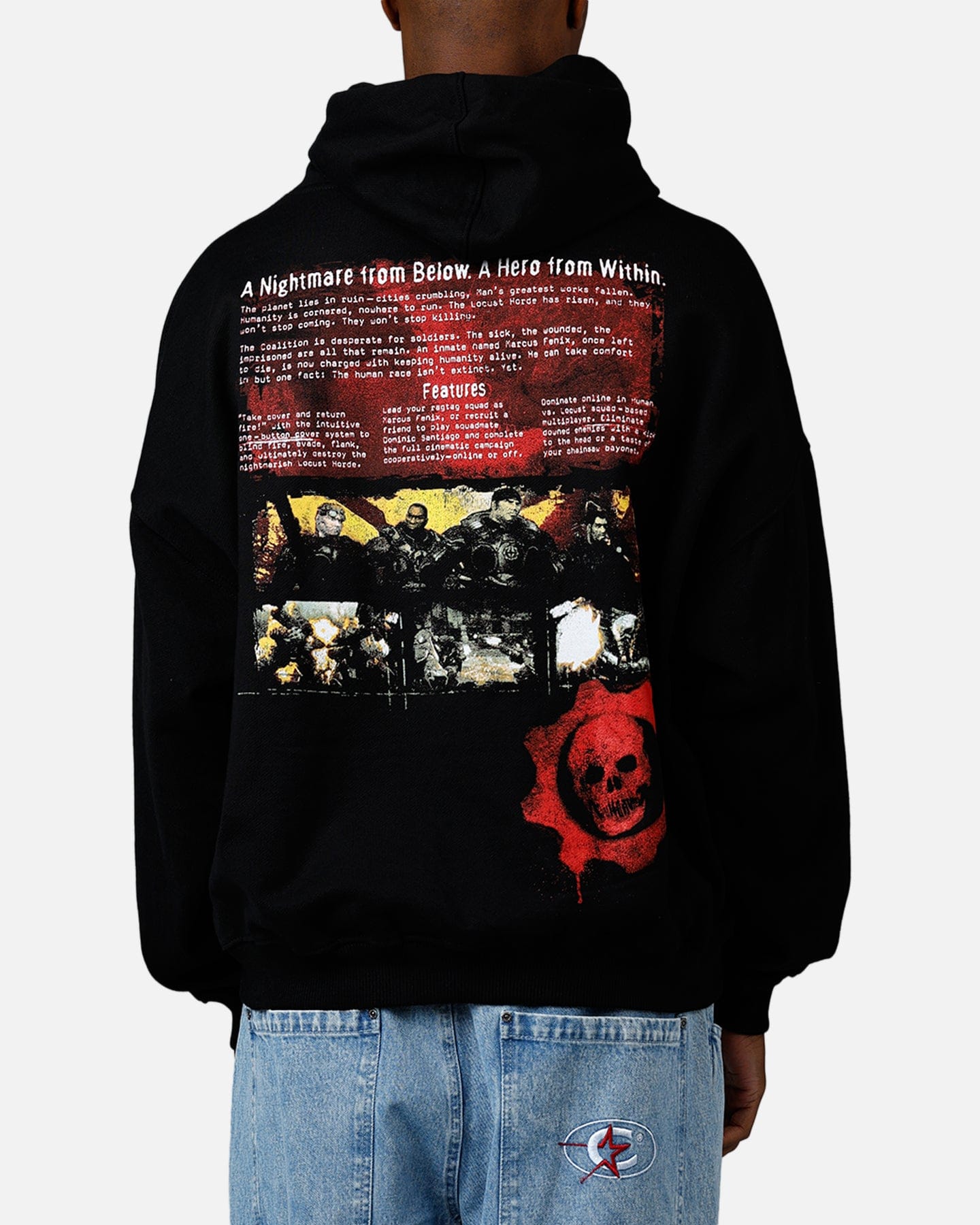 73studio x Gears Of War '08 Gears 2 Disc Hoodie Black