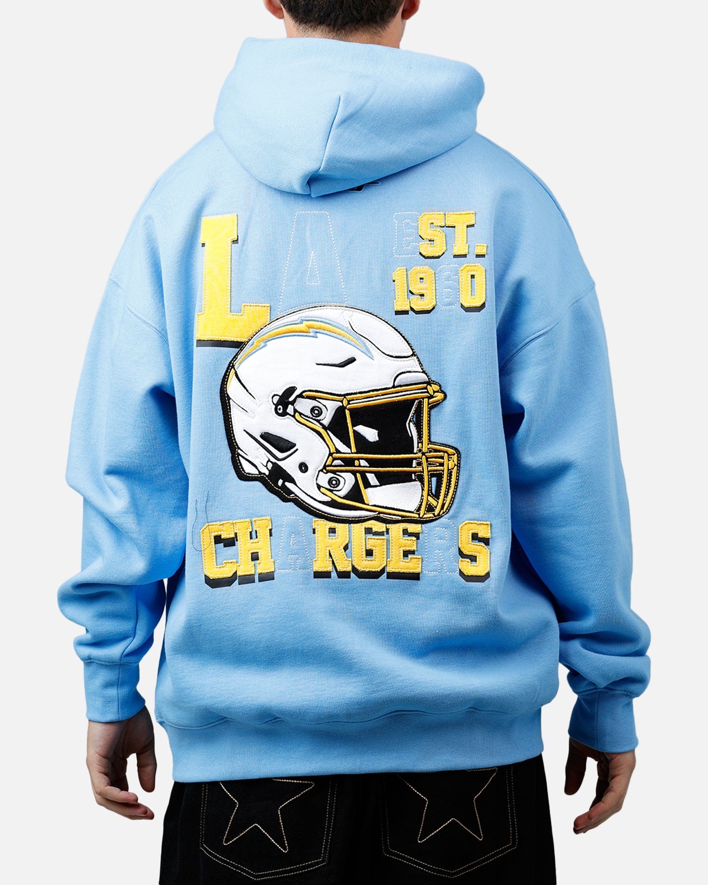 PRO Standard Los Angeles Chargers Kickoff Hoodie Powder Blue