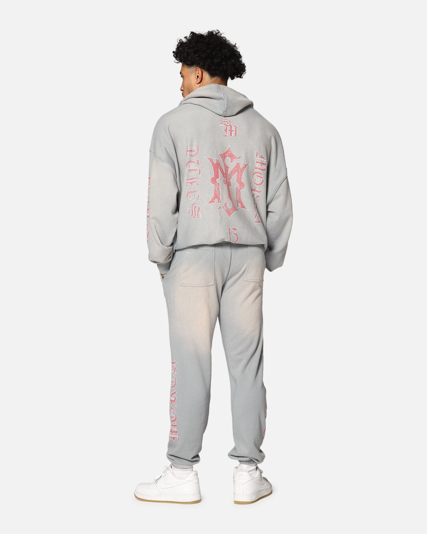 Saint Morta Hardcore Boxy Hoodie Sunfade Grey
