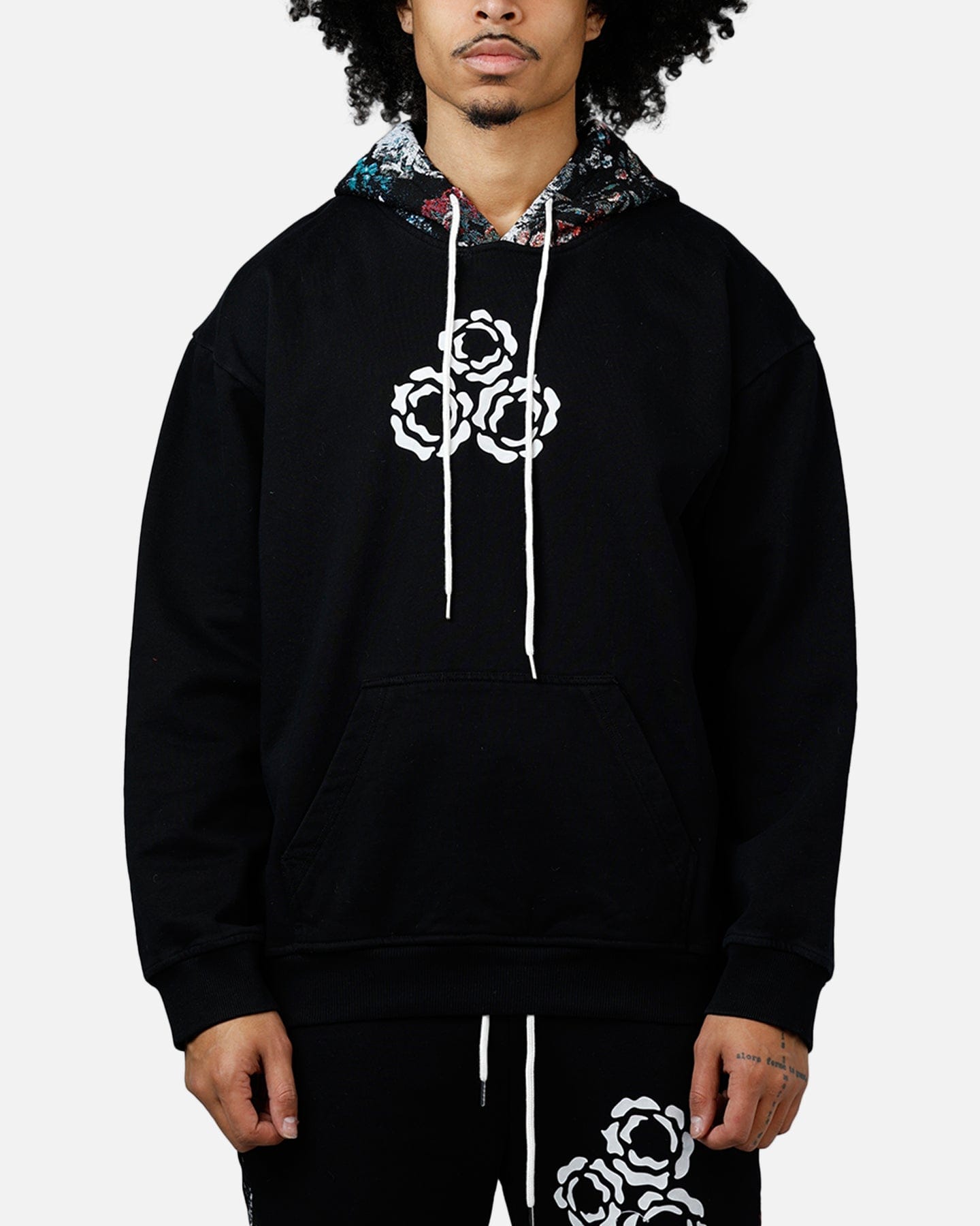 Soul by Ame Flower Hoodie Black