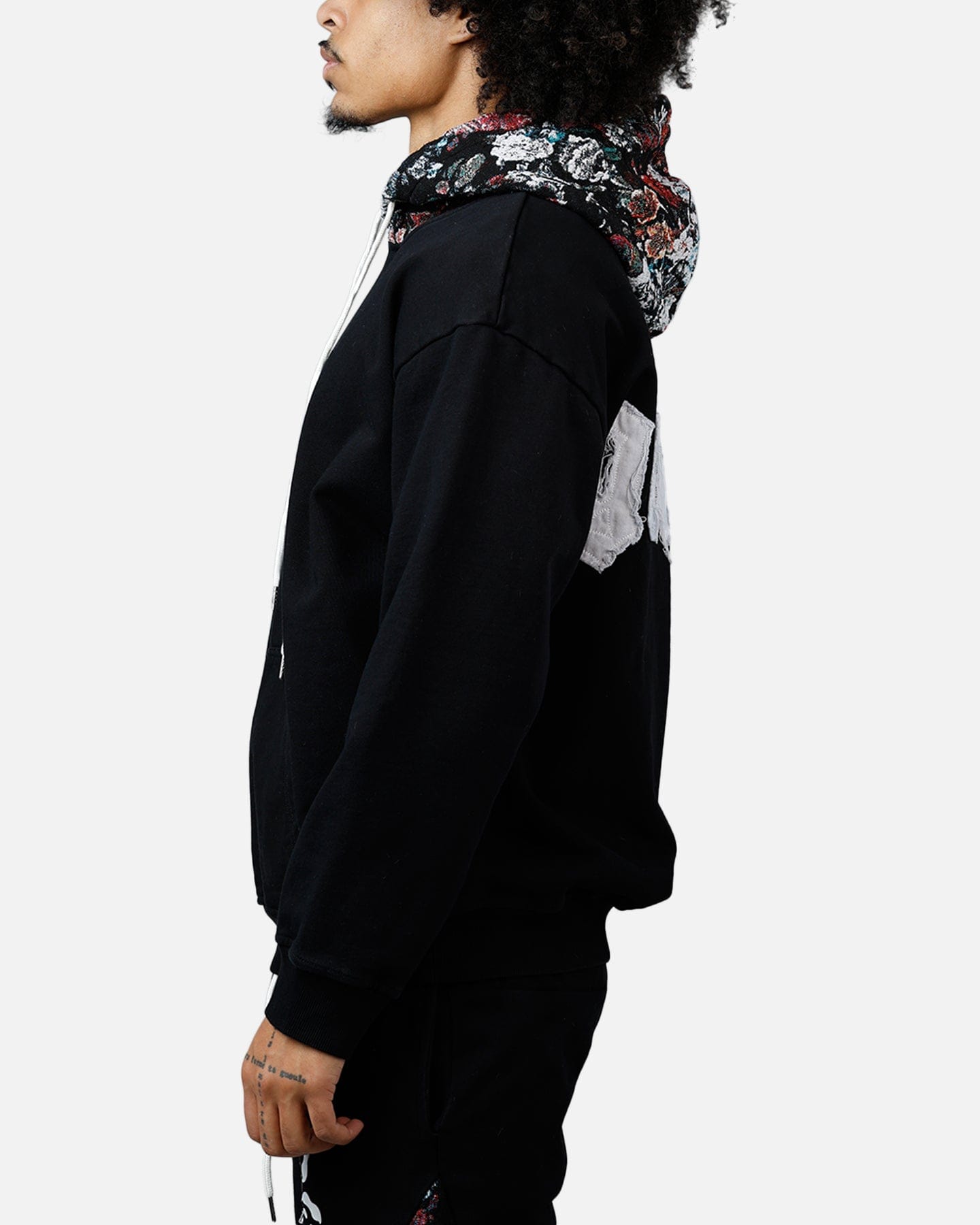 Soul by Ame Flower Hoodie Black