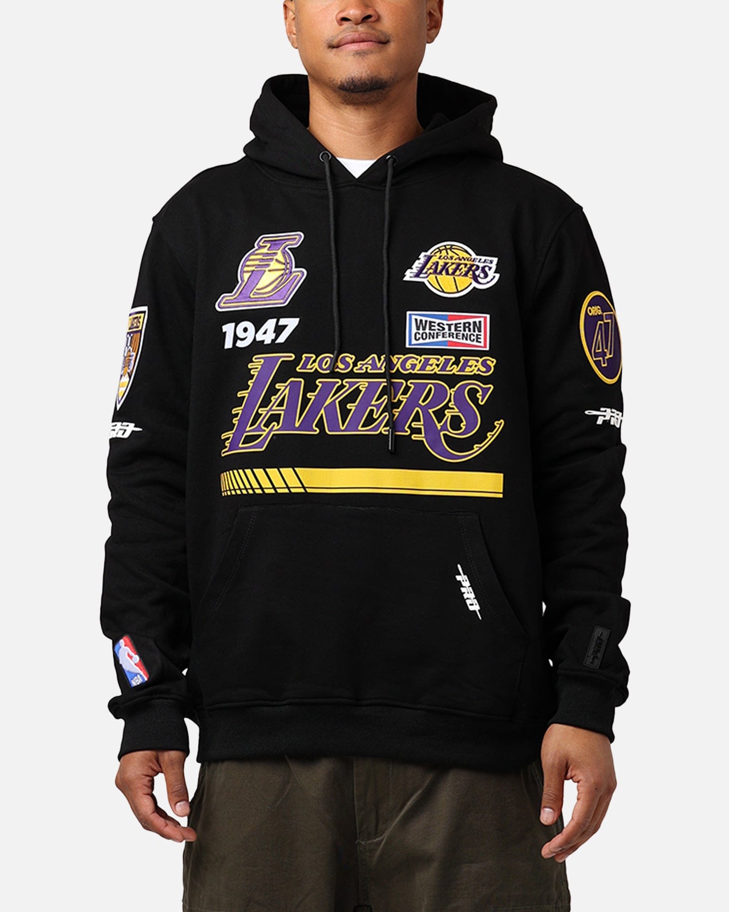 PRO Standard Los Angeles Lakers Fast Lane Hoodie Black