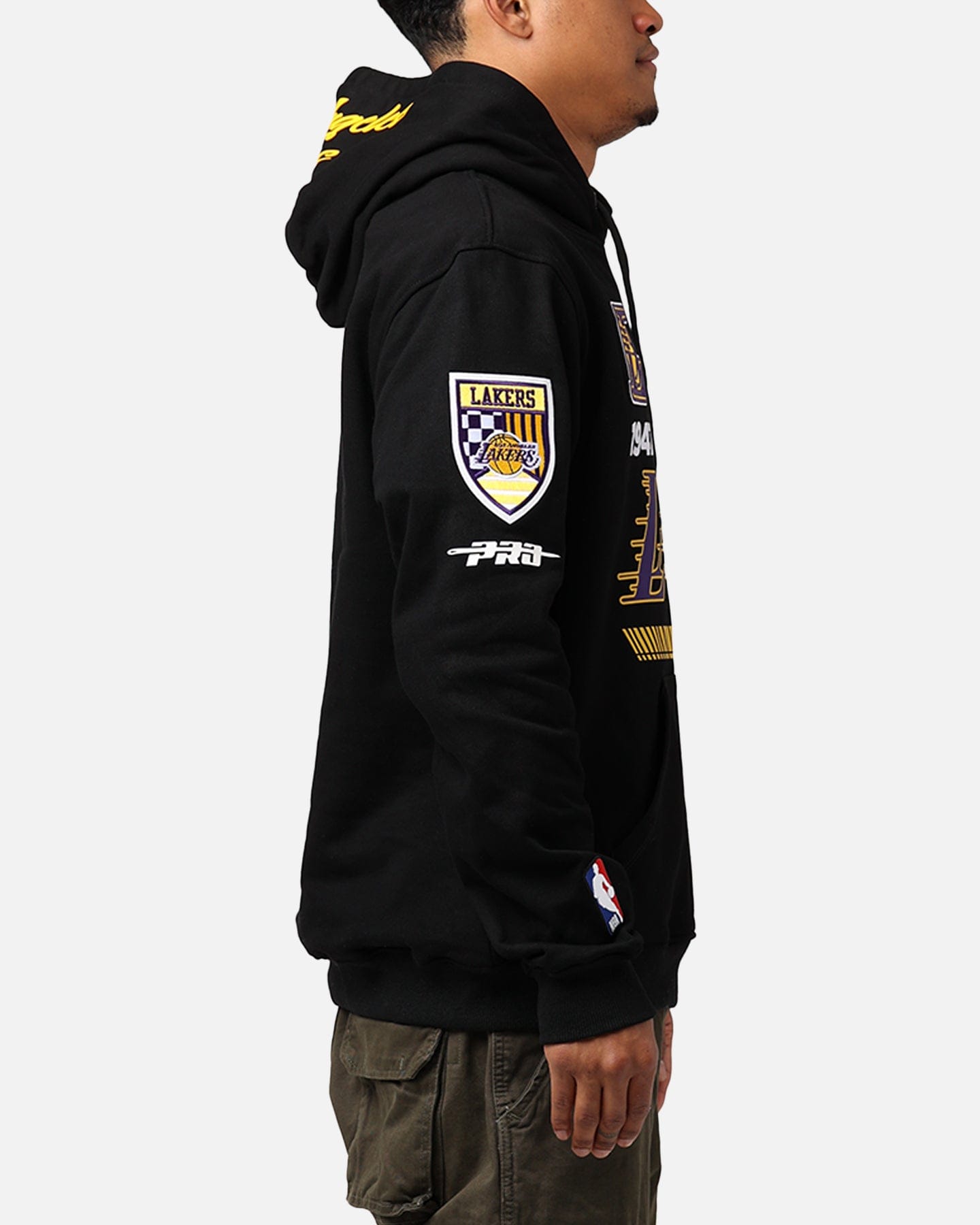 PRO Standard Los Angeles Lakers Fast Lane Hoodie Black