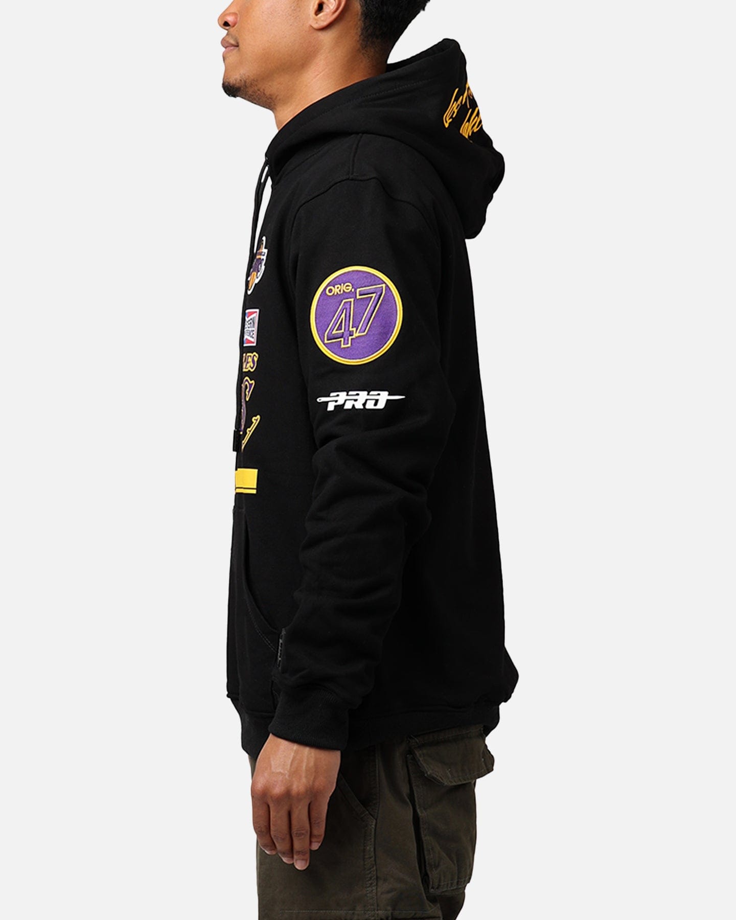 PRO Standard Los Angeles Lakers Fast Lane Hoodie Black