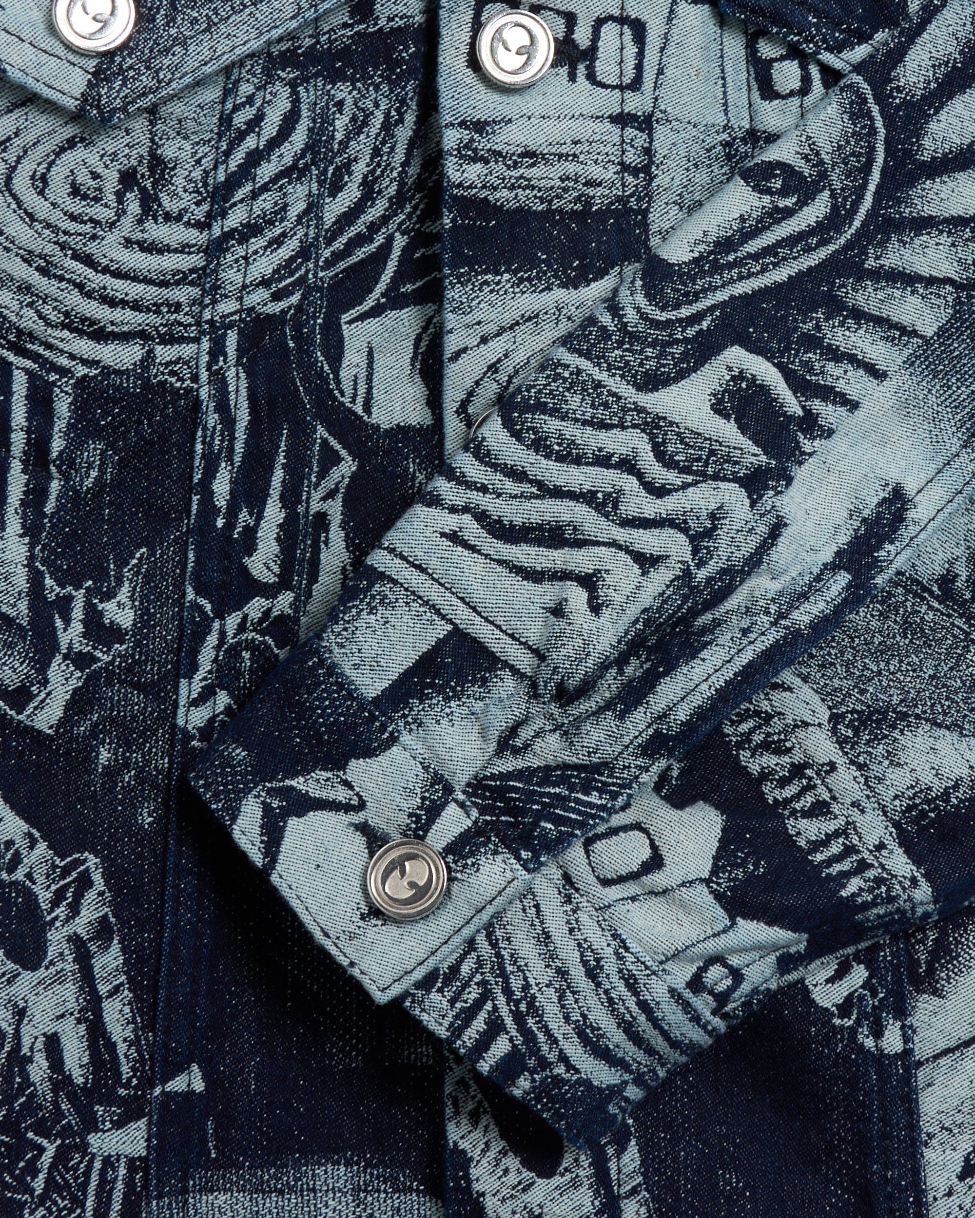 No Problemo Chaqueta vaquera No Problemo Apocalypse Jacquard Men's Trucker Jacket para hombre