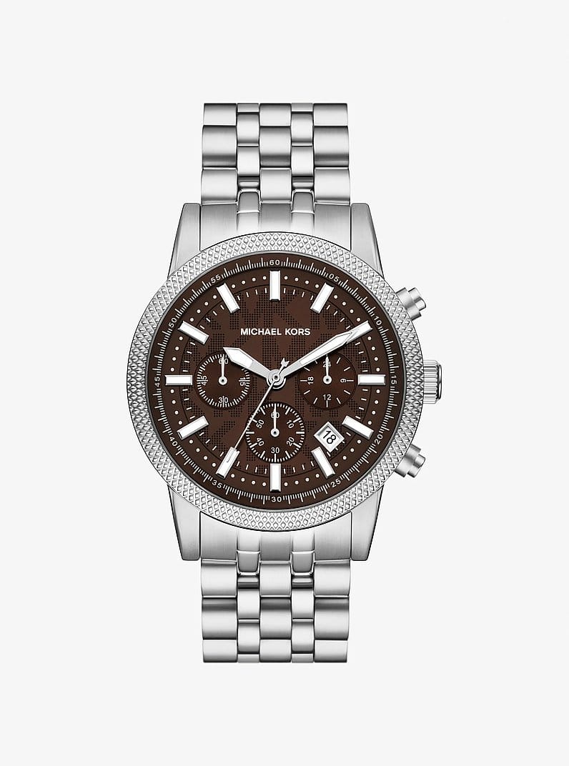 Oversized Hutton Silver-Tone Watch