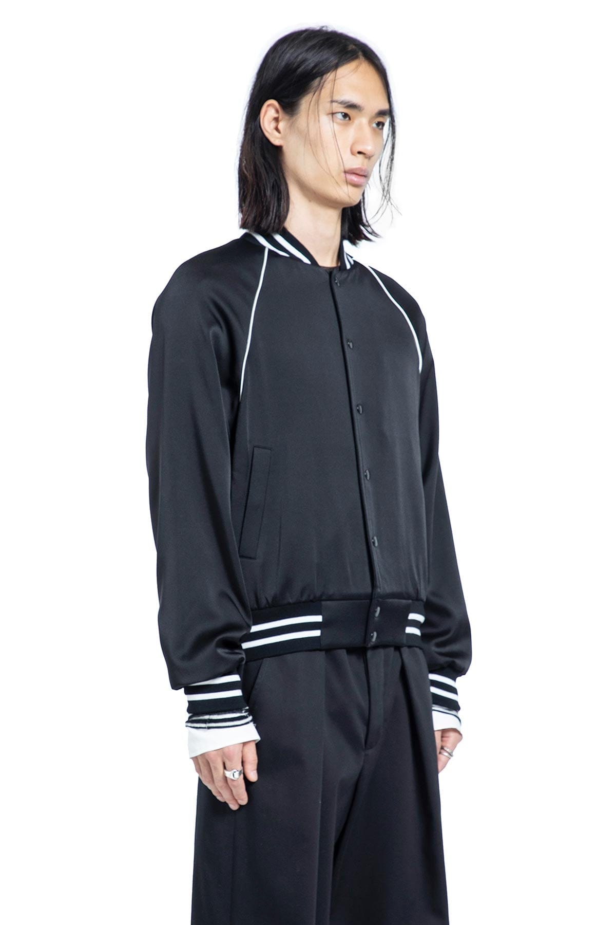 ANN Demeulemeester Esko Bomber in Cady Satin