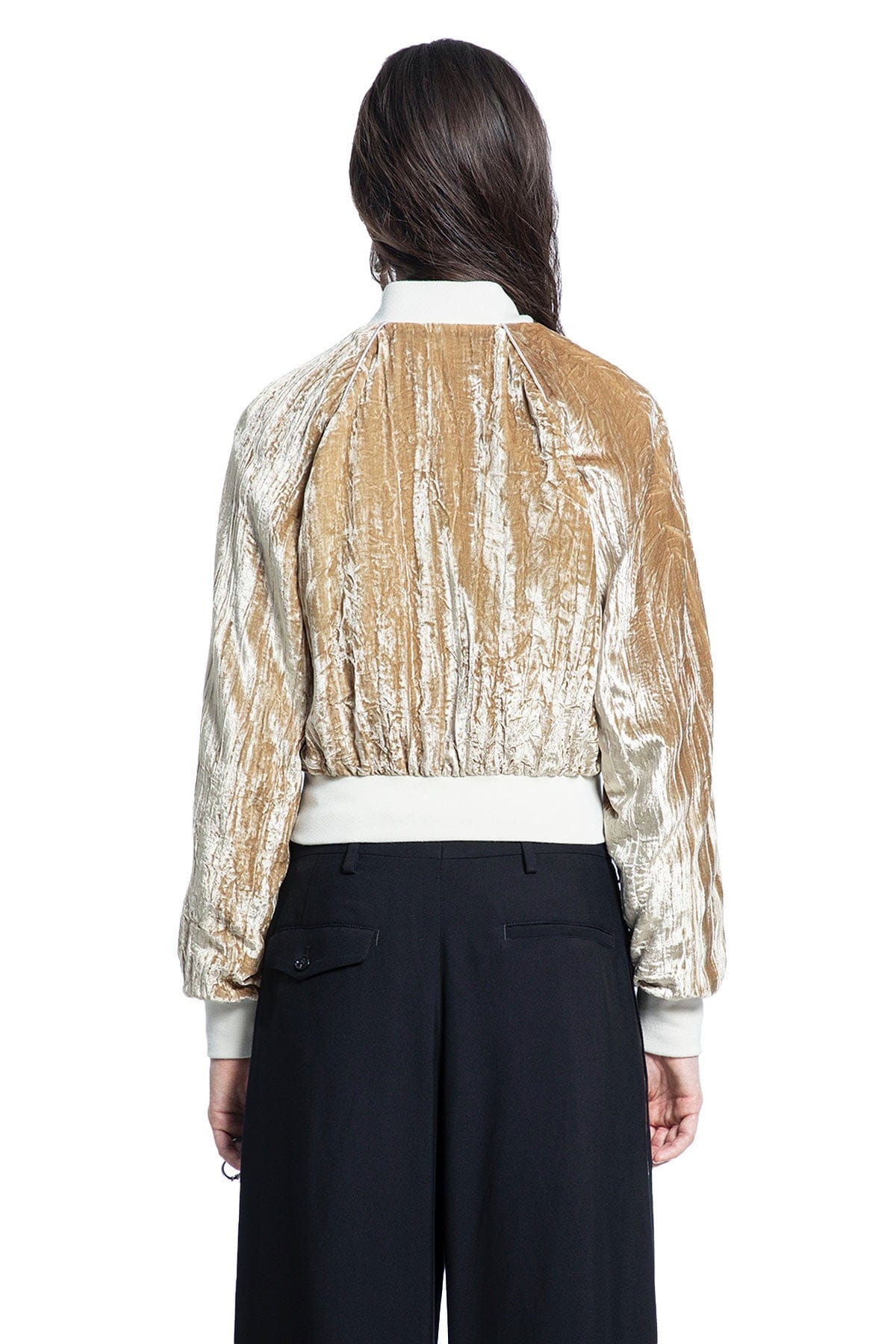 ANN Demeulemeester Arya Bomber in Froissé Velvet