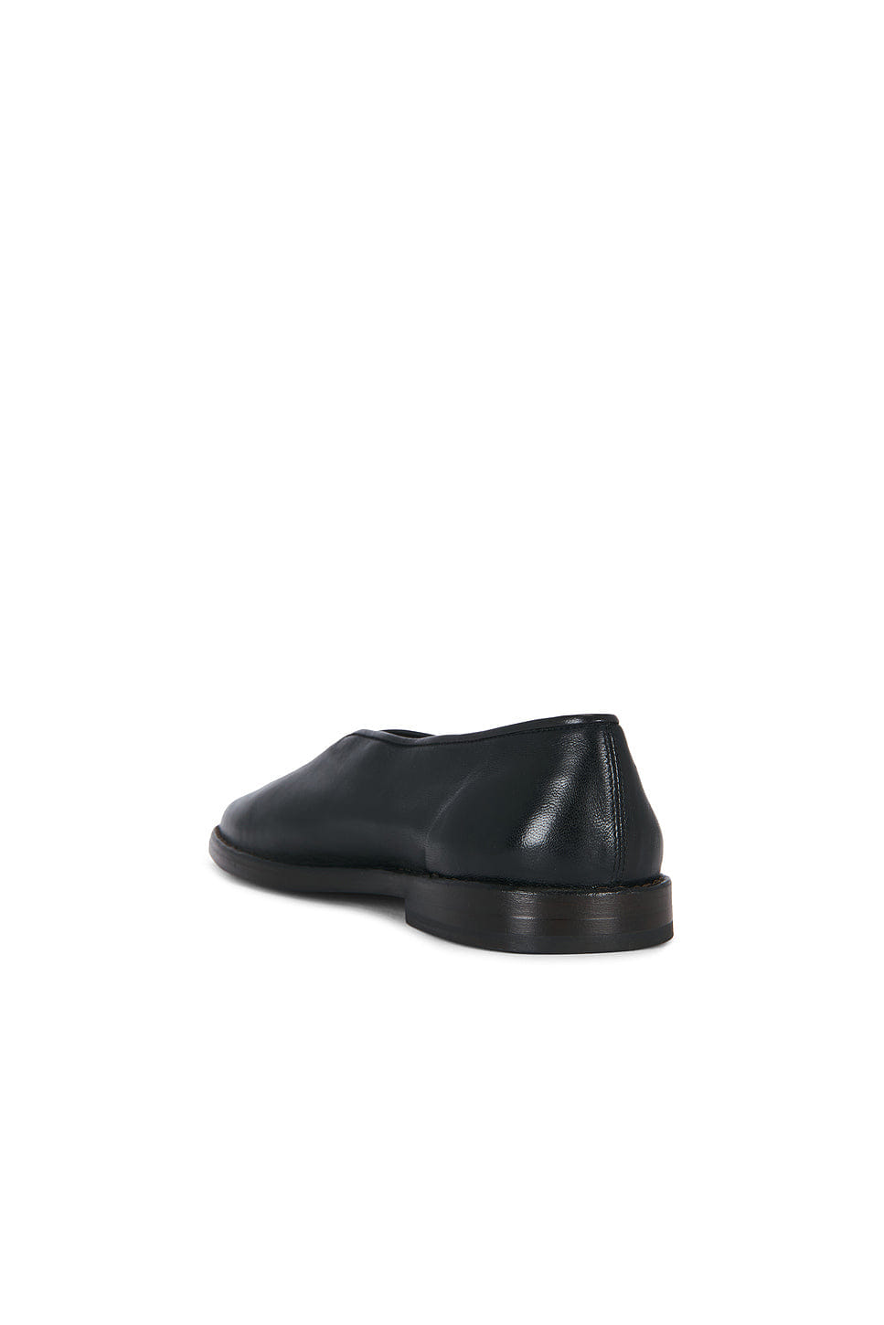 Lemaire Shiny Nappa Lamb Flat Piped Slippers