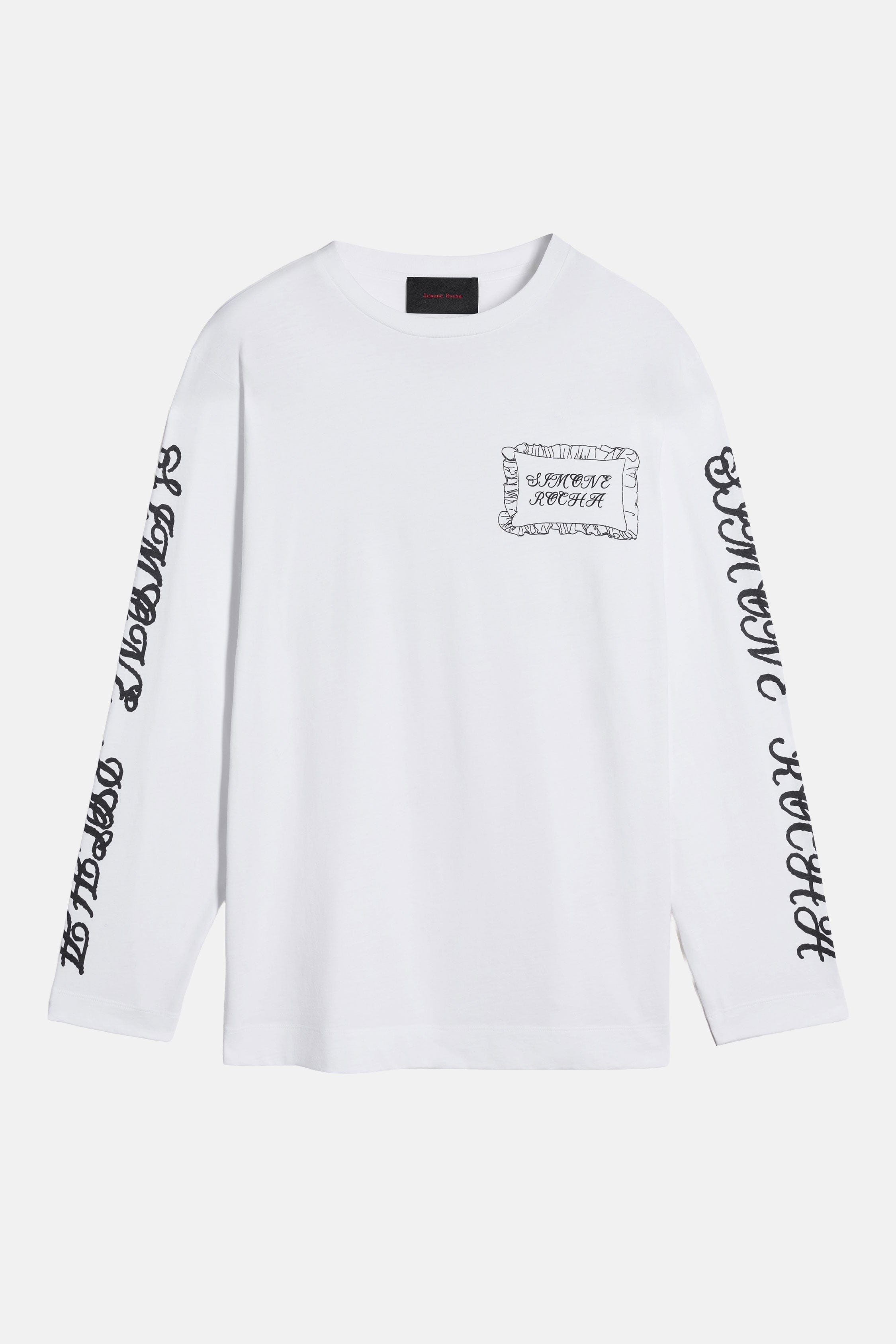 Simone Rocha MAGLIA A MANICHE LUNGHE CON STAMPA PILLOWCASE